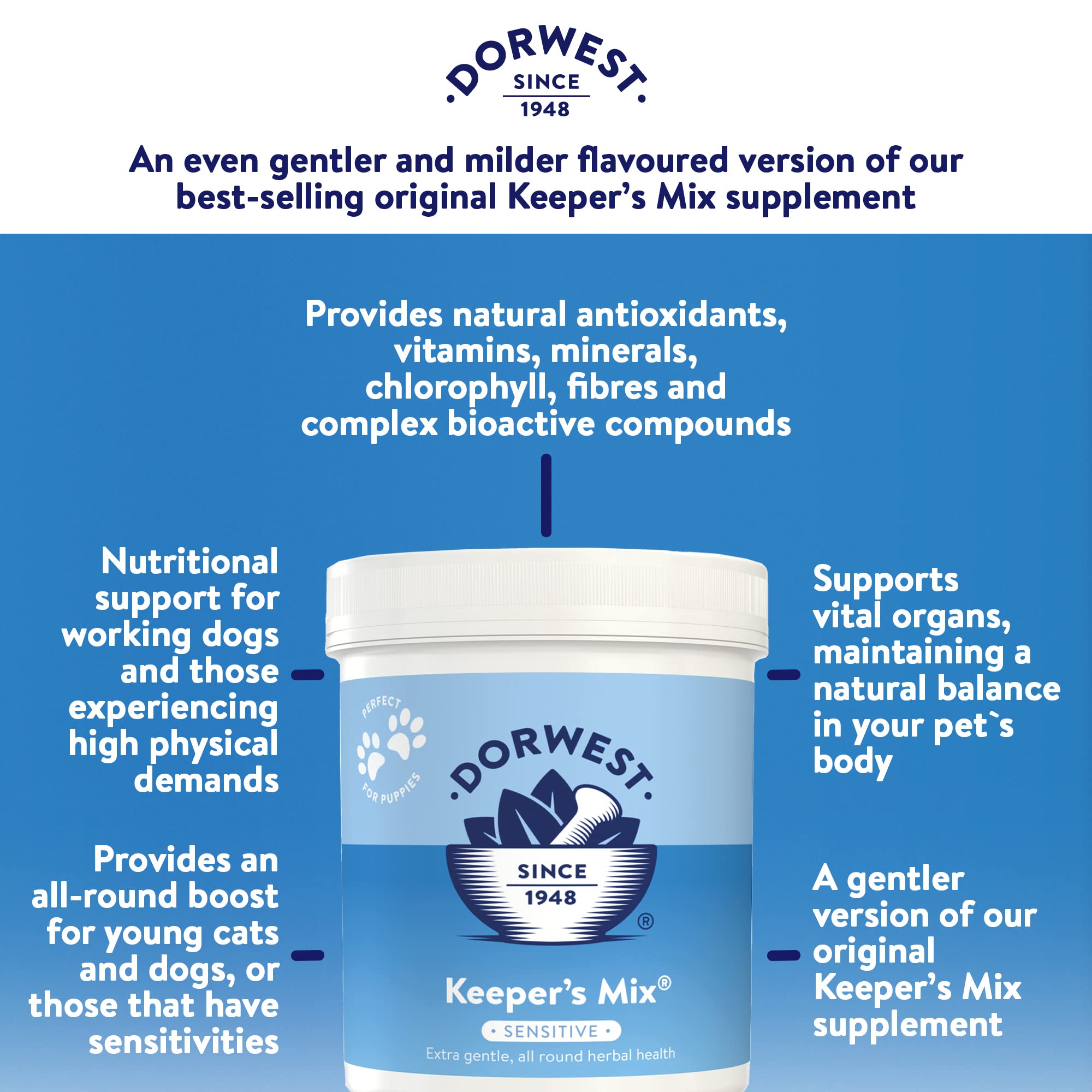 DORWEST HERBS Keeper’s Mix Sensitive Herbal Supplement for Dogs and Cats | 250g 3