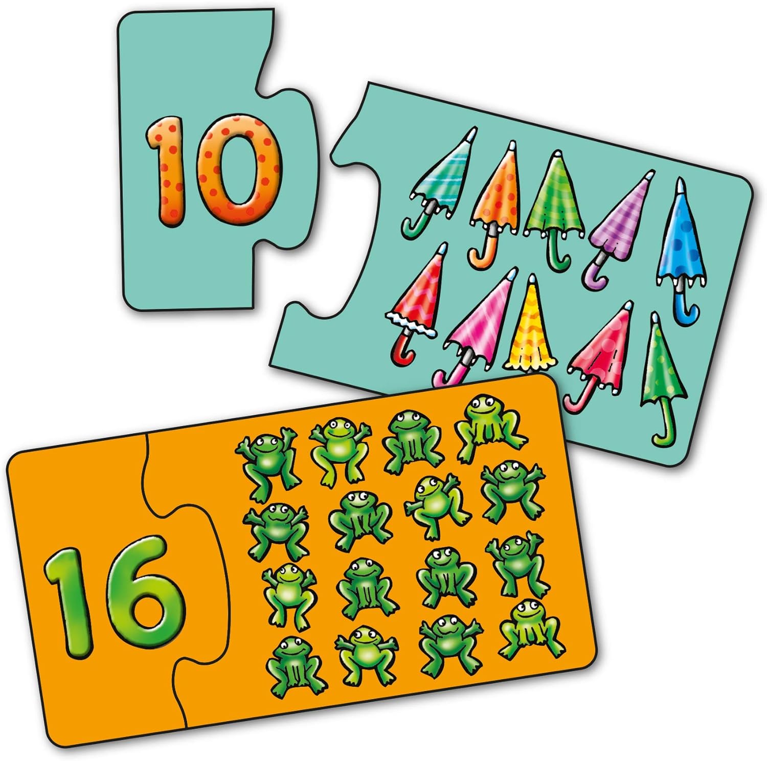 Orchard Toys Match and Count Jigsaw Game - First Number Puzzles for Ages 3+ 4