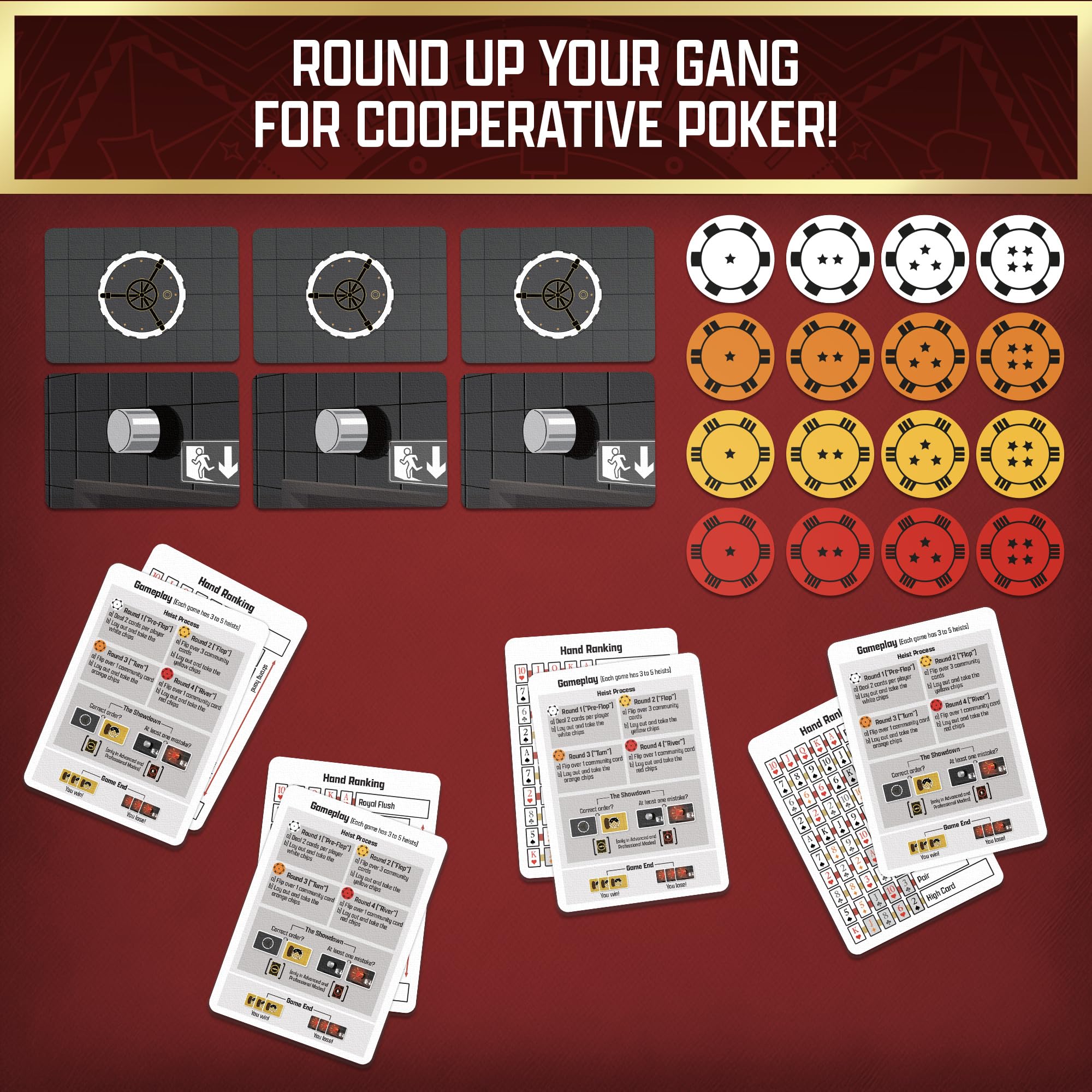 Thames & Kosmos The Gang Cooperative Poker-Inspired Strategy Card Game | Ages 10+ | 3-6 Players 2