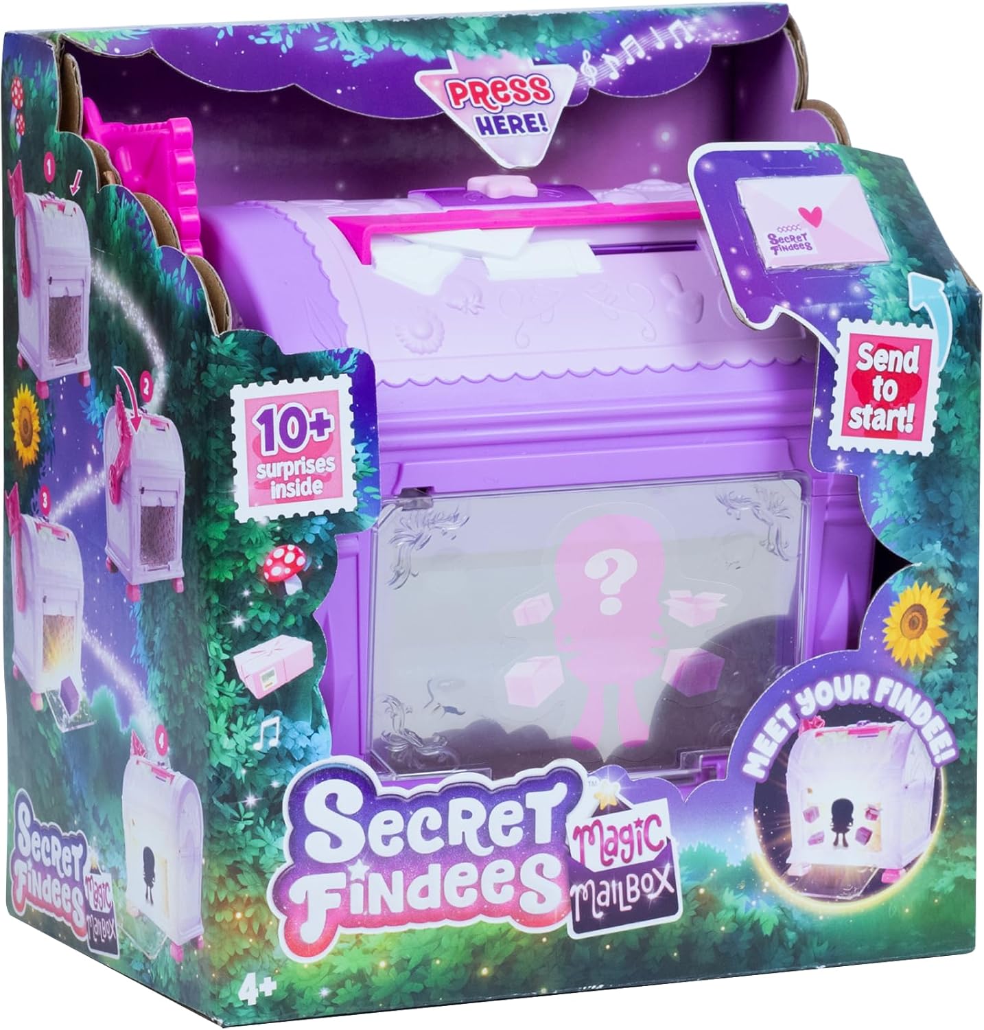 Secret Findees Magic Mailbox - 10+ Surprise Reveals & Mini Playset - Ages 4+ 10