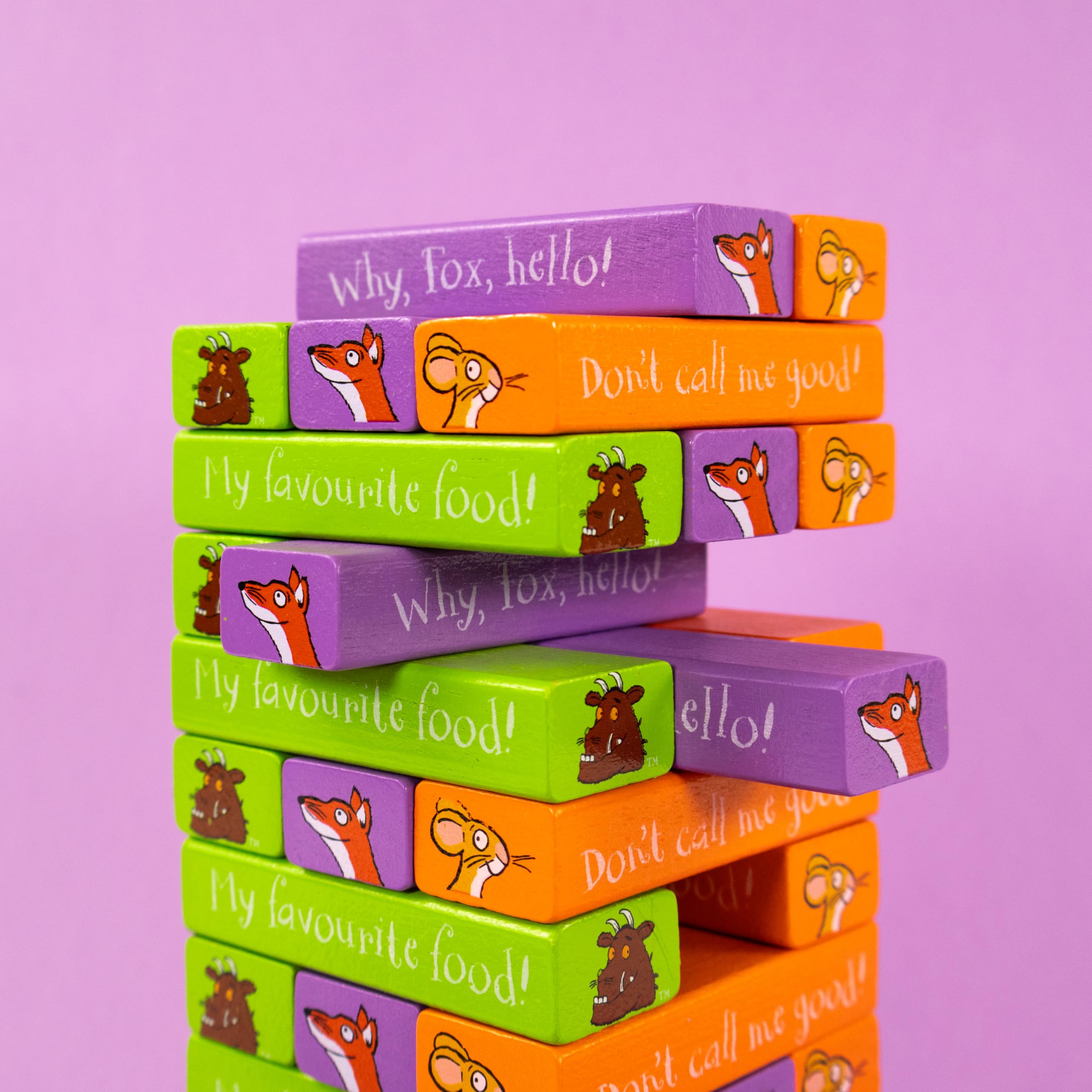 Robert Frederick - Gruffalo Tumble Tower Game Wooden Set with Dice 9