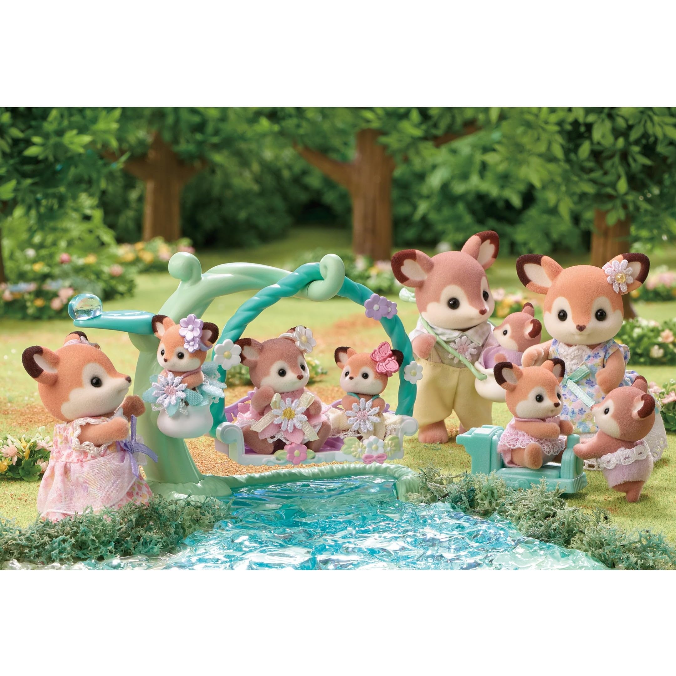 Sylvanian Families Deer Family 5799 Playset | Includes 4 Figures & Sling | Ages 3+ 6