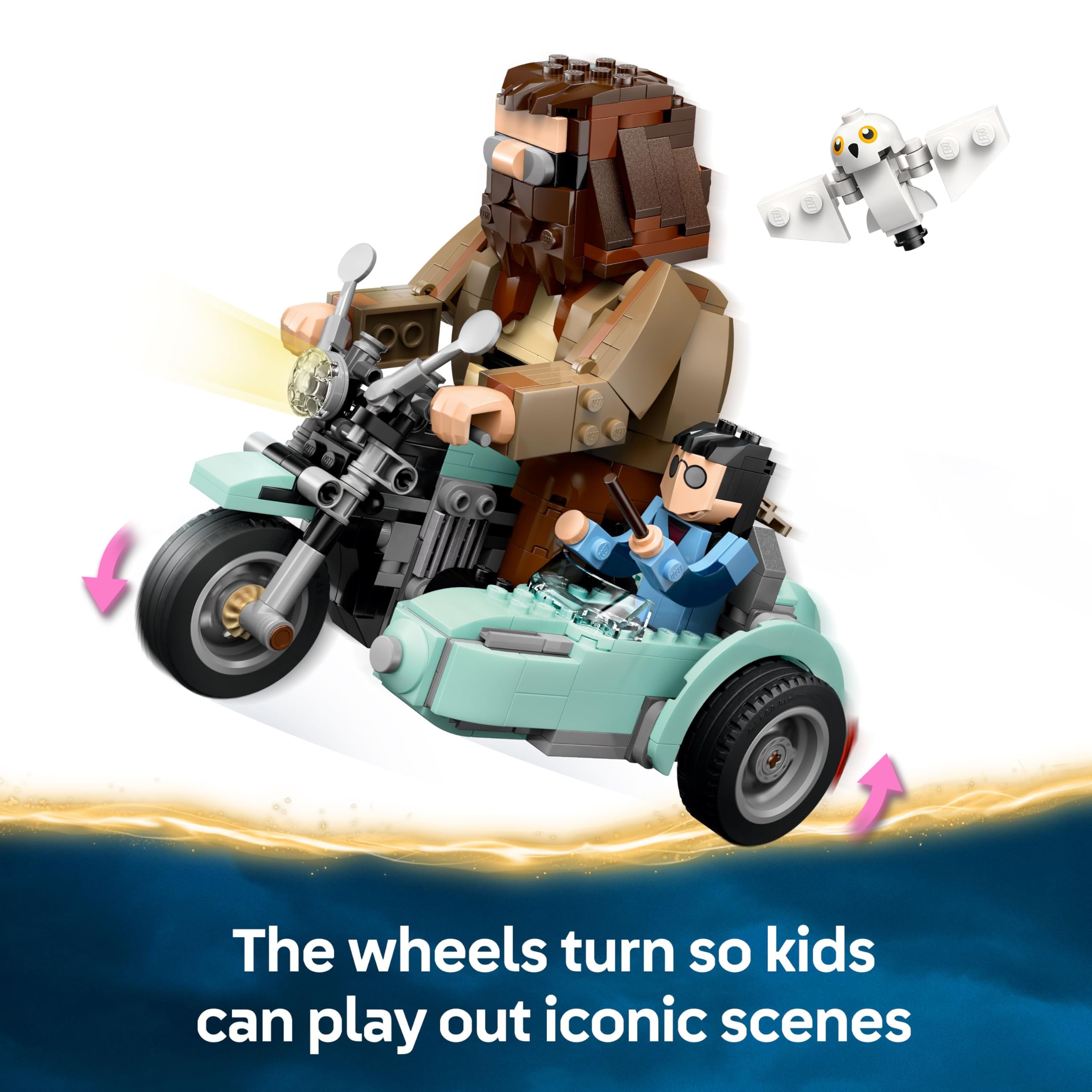 LEGO Harry Potter Hagrid & Harry’s Motorcycle Ride Building Set | Model 76443 | Ages 9+ 5