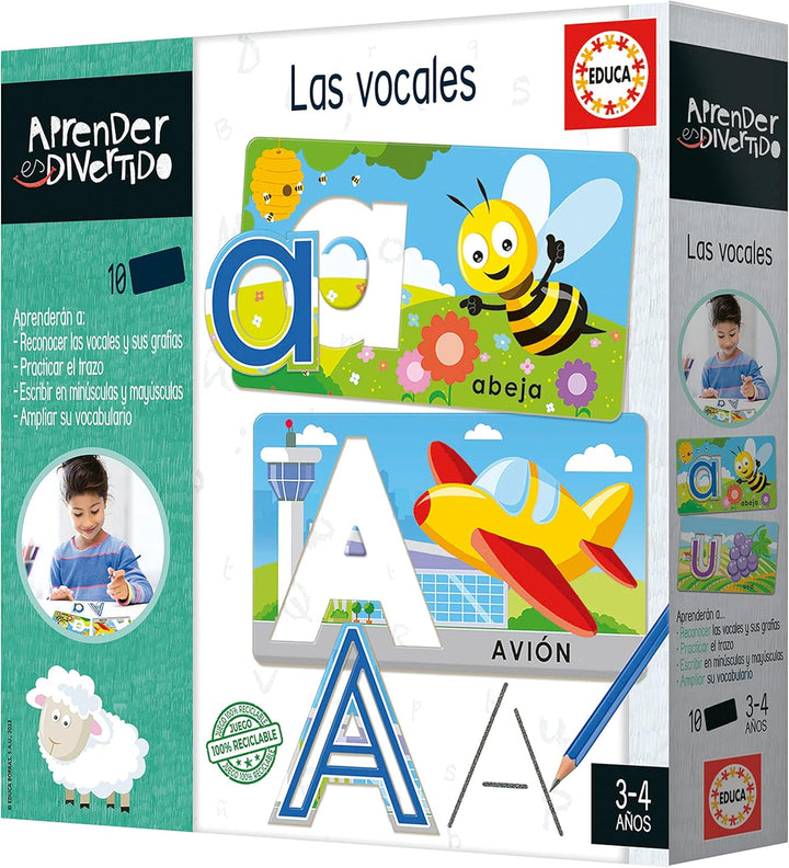 JUEGO LAS VOCALES EDUCA - Educa (Educational Game, Assorted Colors)