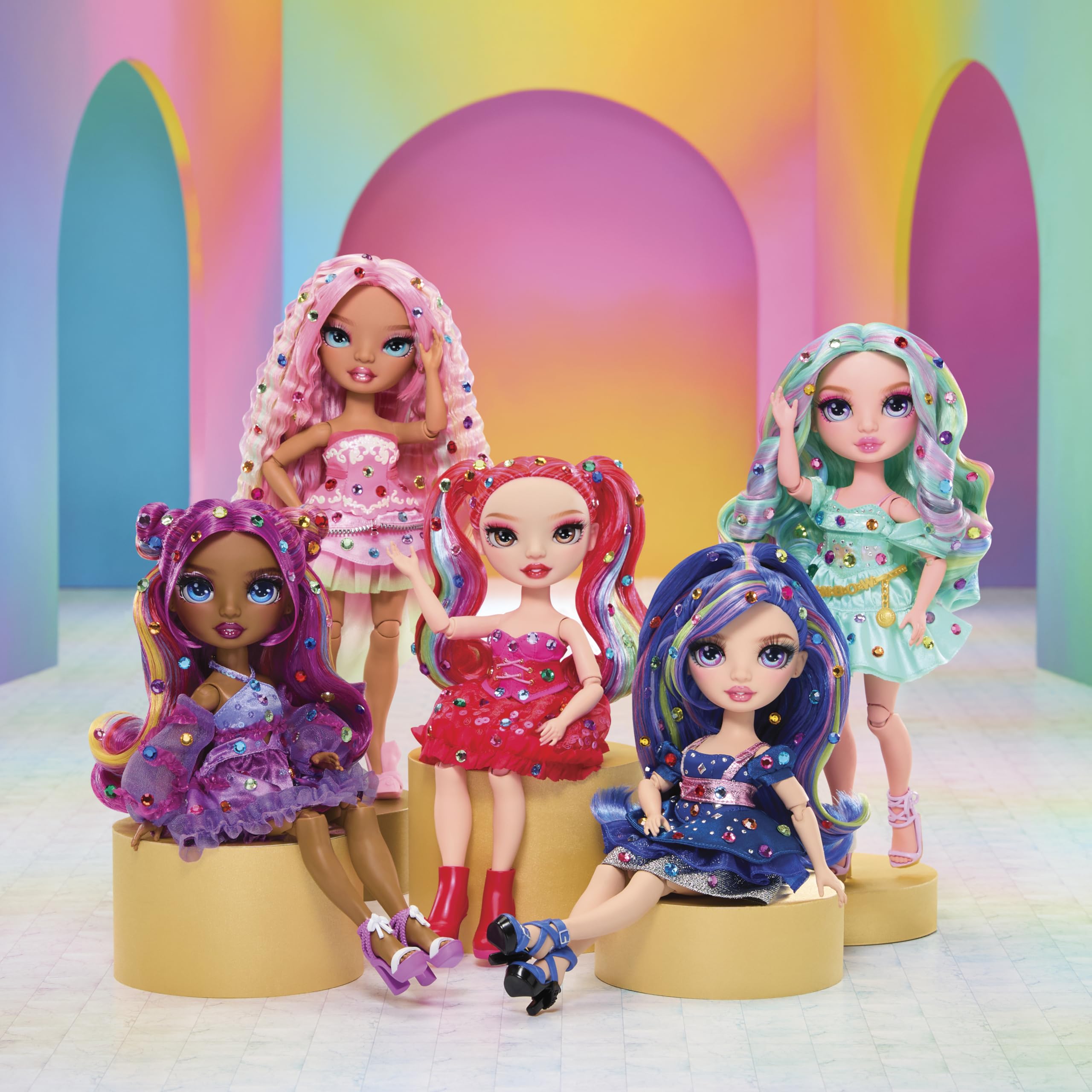 Rainbow High Be Dazzling Noemie Violette Doll - 28cm Purple Fashion Doll with Customization Tools 6