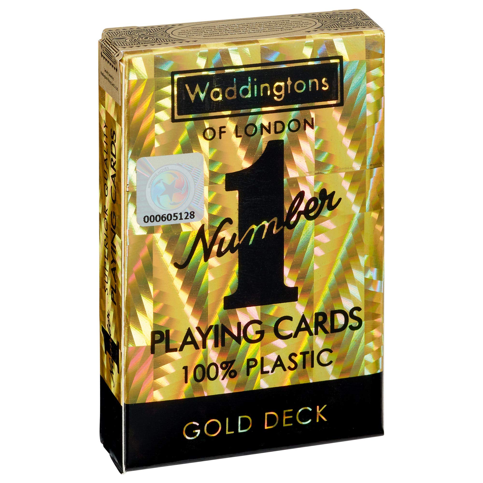 Waddingtons Number 1 Playing Cards - Gold Edition | Plastic Material | Waterproof | Unisex Children 1