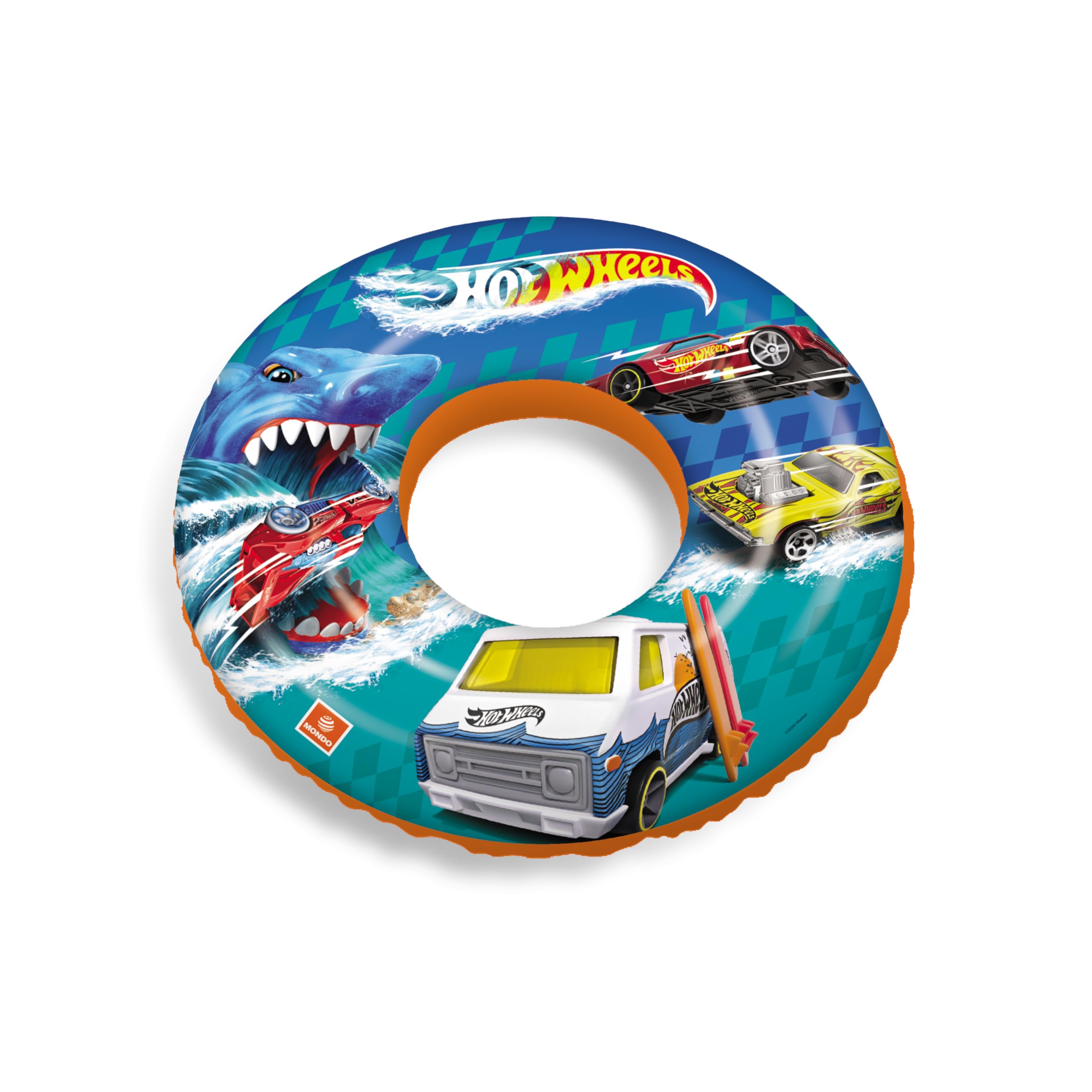 Mondo Hot Wheels Inflatable Swim Ring for Children Age 2+ | Multicolored | 500x500x100mm