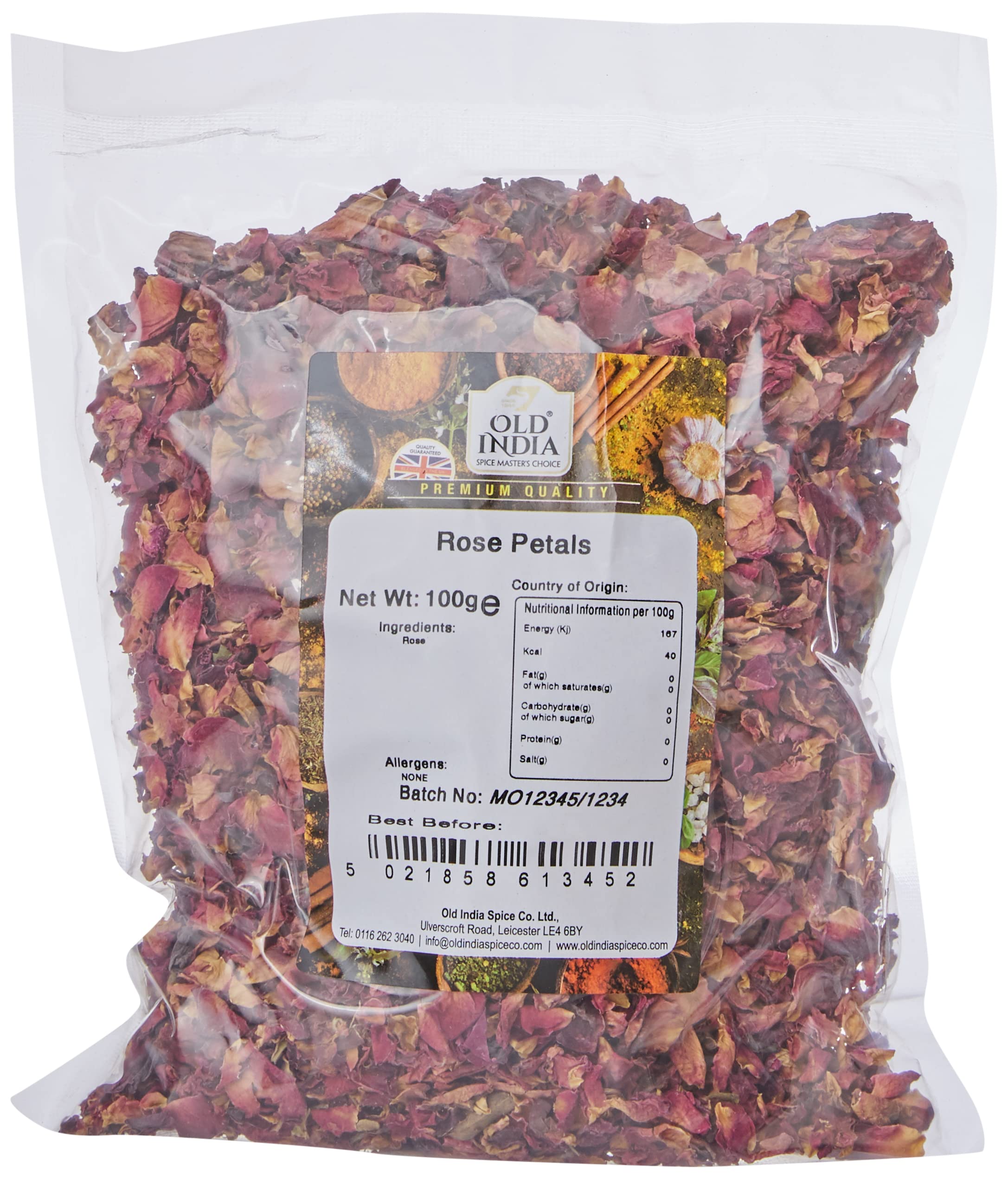 Old India Rose Petals - 100g Natural Indian Seasoning | Additive & GMO Free 1