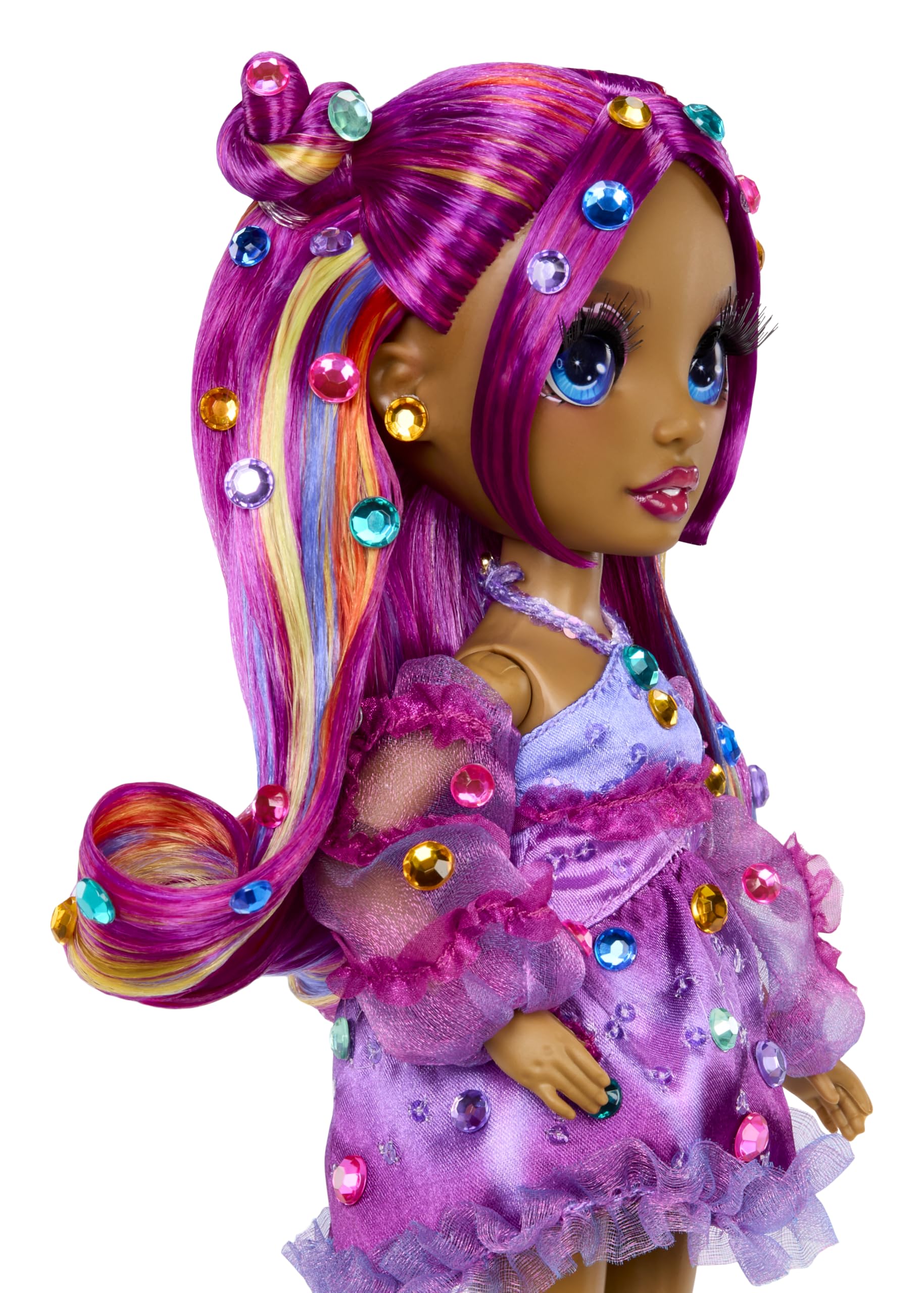 Rainbow High Be Dazzling Noemie Violette Doll - 28cm Purple Fashion Doll with Customization Tools 4