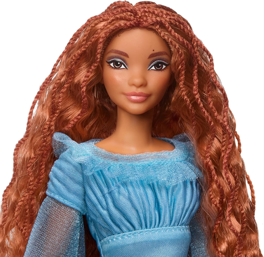 Disney The Little Mermaid Ariel Fashion Doll on Land in Signature Blue Dress, Toys Inspired by Disney’s The Little Mermaid