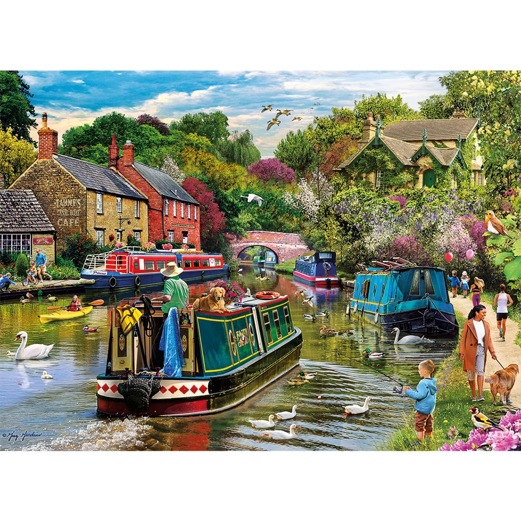 Gibsons River Retreat 500 Piece Jigsaw Puzzle | Artwork by Greg Giordano | 48 x 34 cm 4