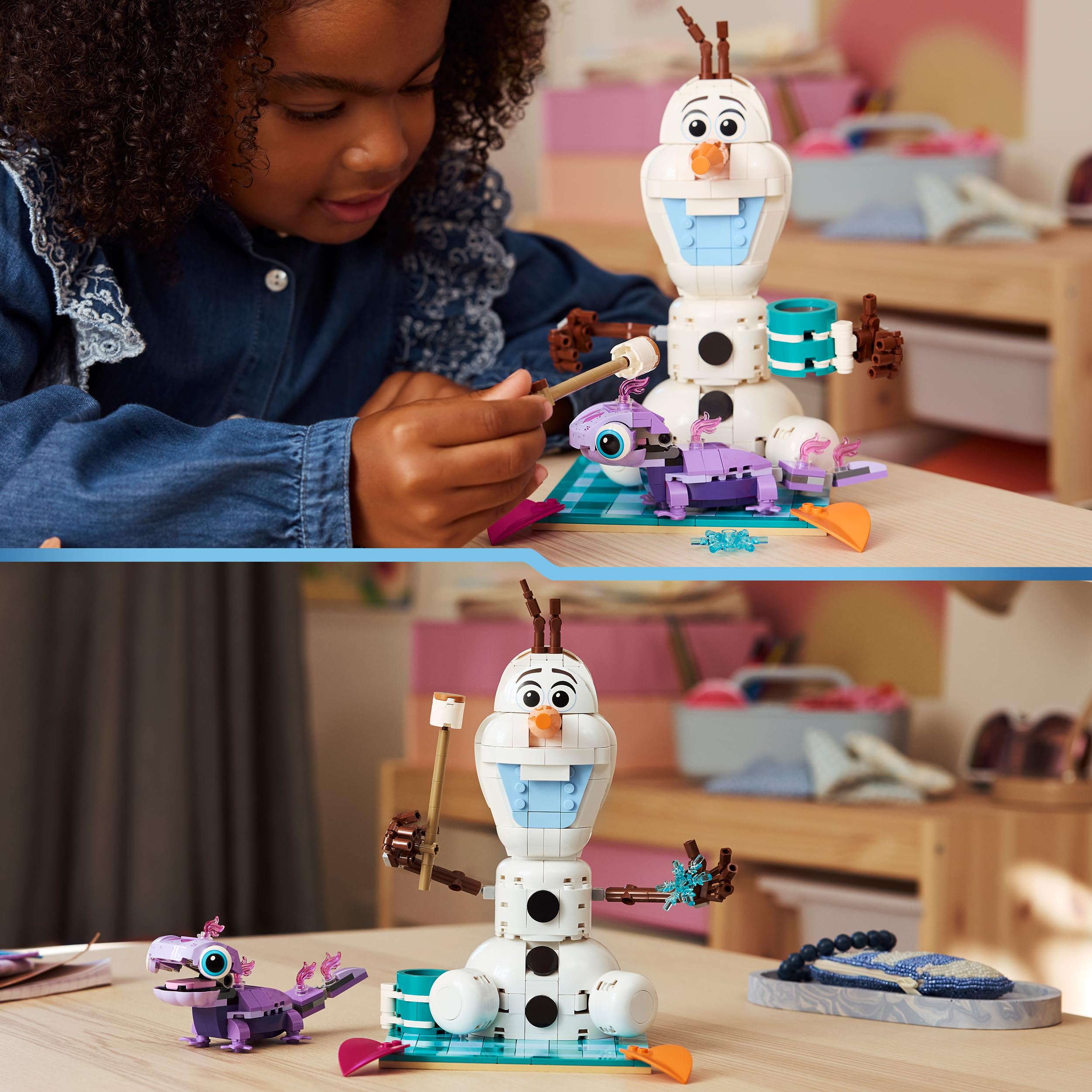 LEGO Disney Frozen Olaf and Bruni's Picnic Fun Building Set 43287 | Ages 7+ | Multicolor 5