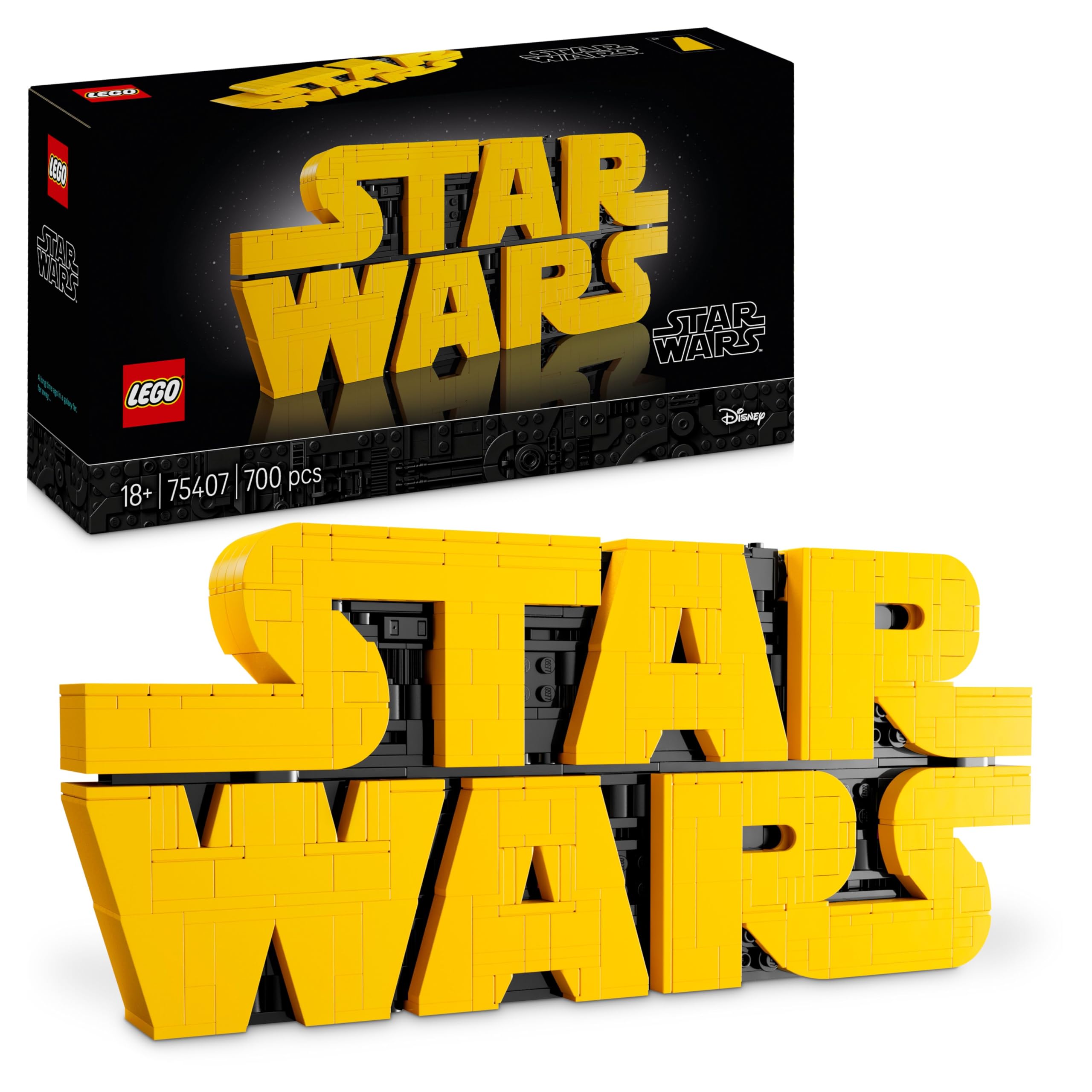 LEGO Star Wars 75407 Brick-Built Star Wars Logo | 18+ Display Set | 2025 Release 1