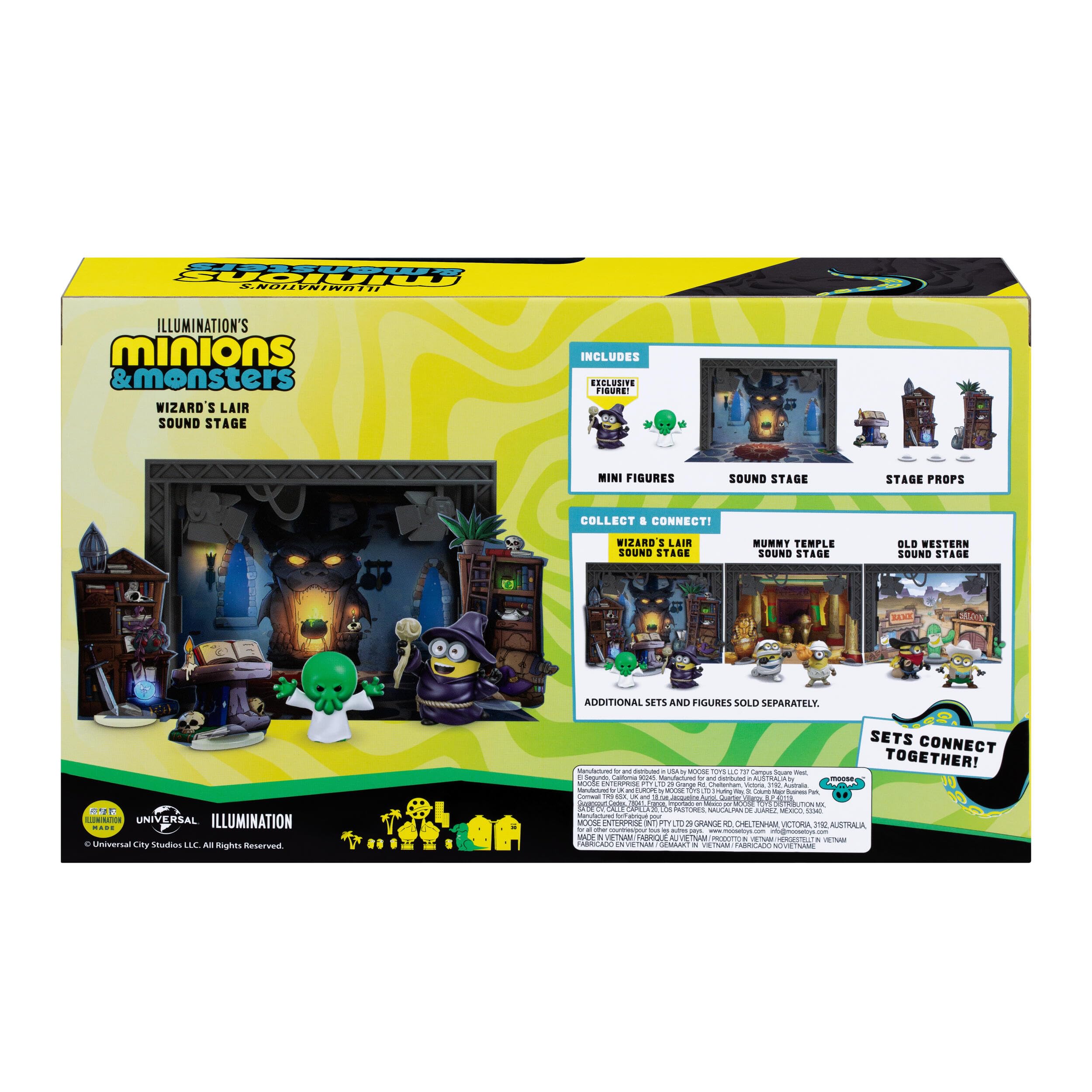 MINIONS Illumination's Monsters Wizard's Lair Sound Stage Action Figure Set | Ages 4+