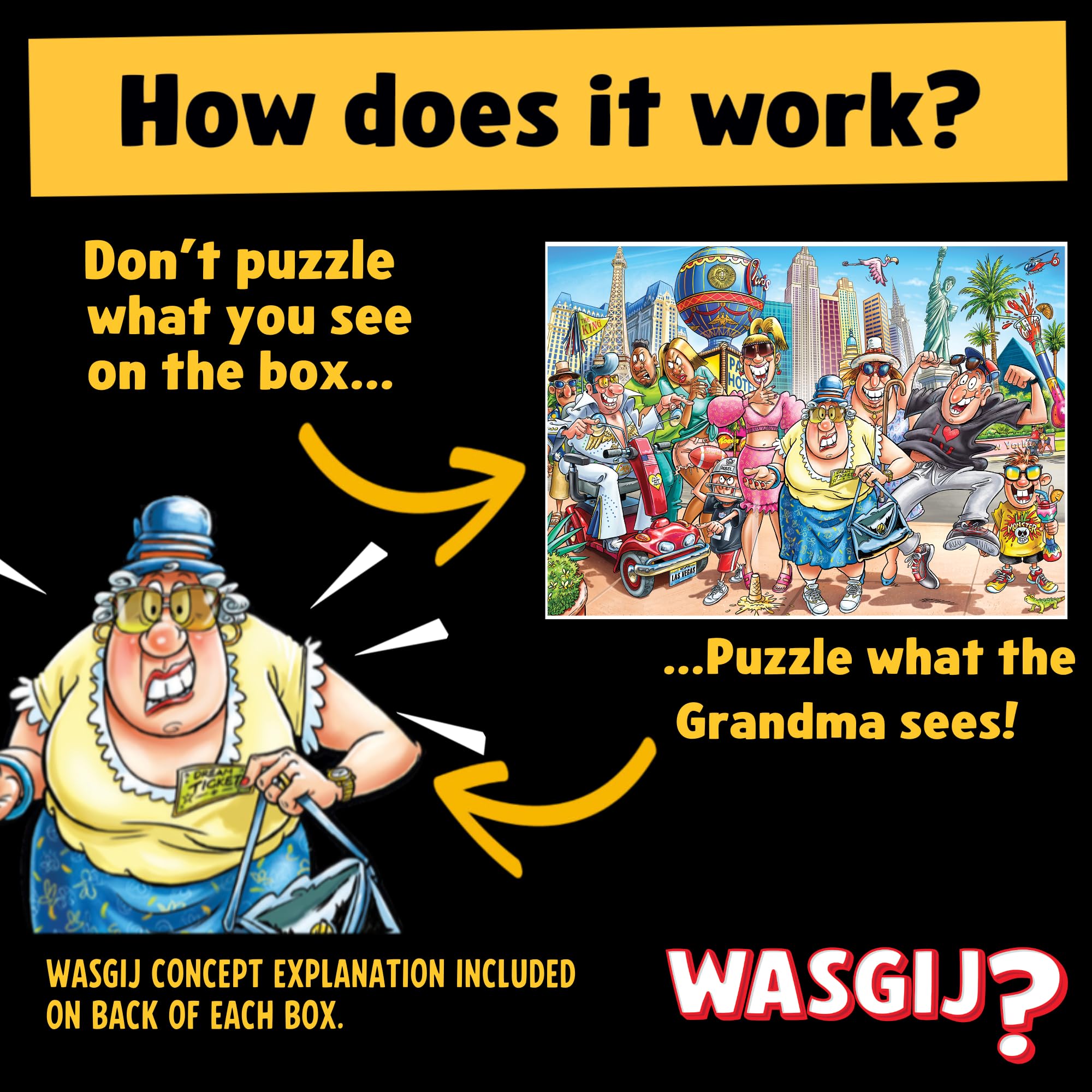 Wasgij Original 48 What Happens in Vegas! - 1000 Piece Jigsaw Puzzle | Adult 4
