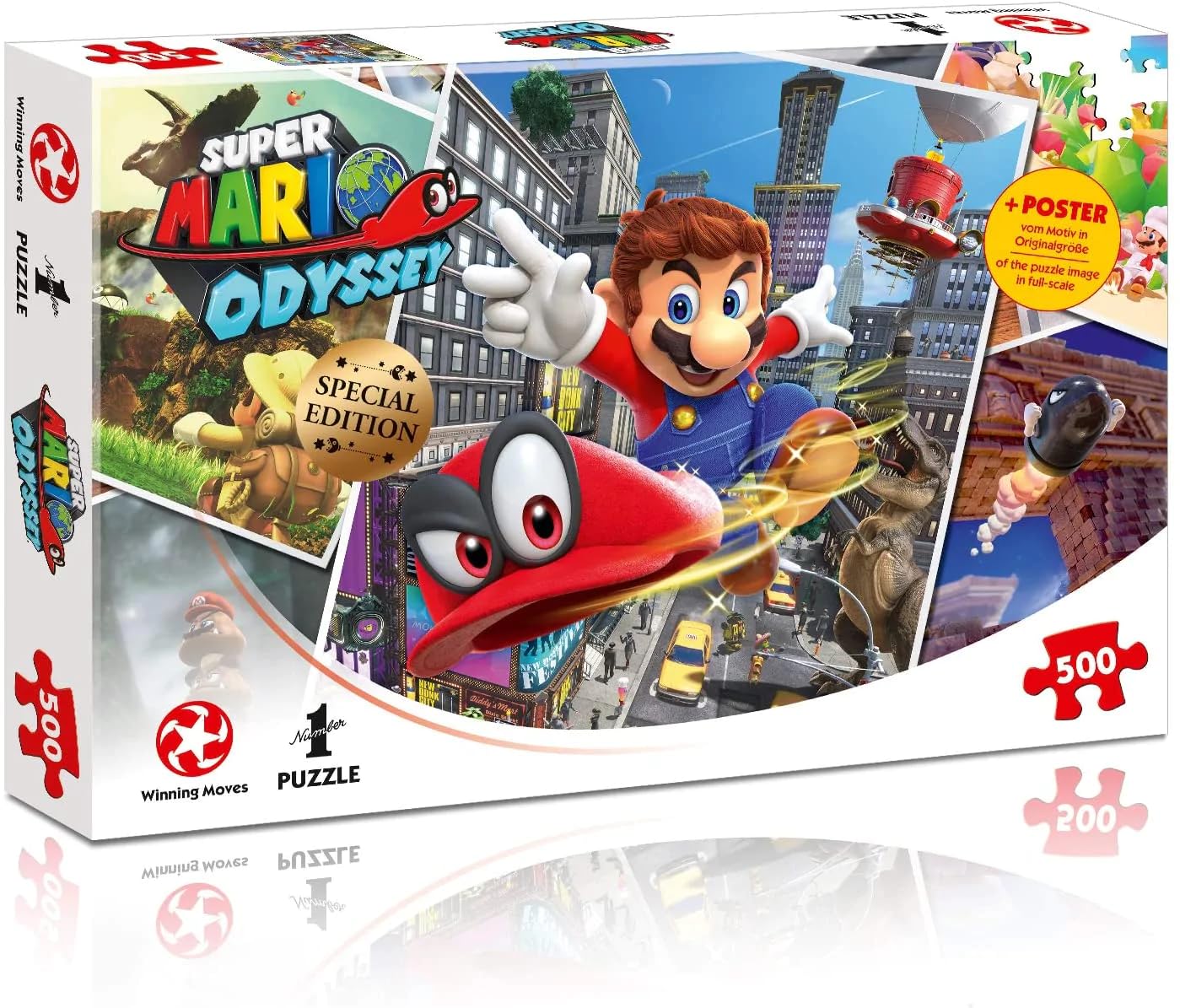 Winning Moves Super Mario Odyssey 500 Piece Jigsaw Puzzle Game | Ages 8+
