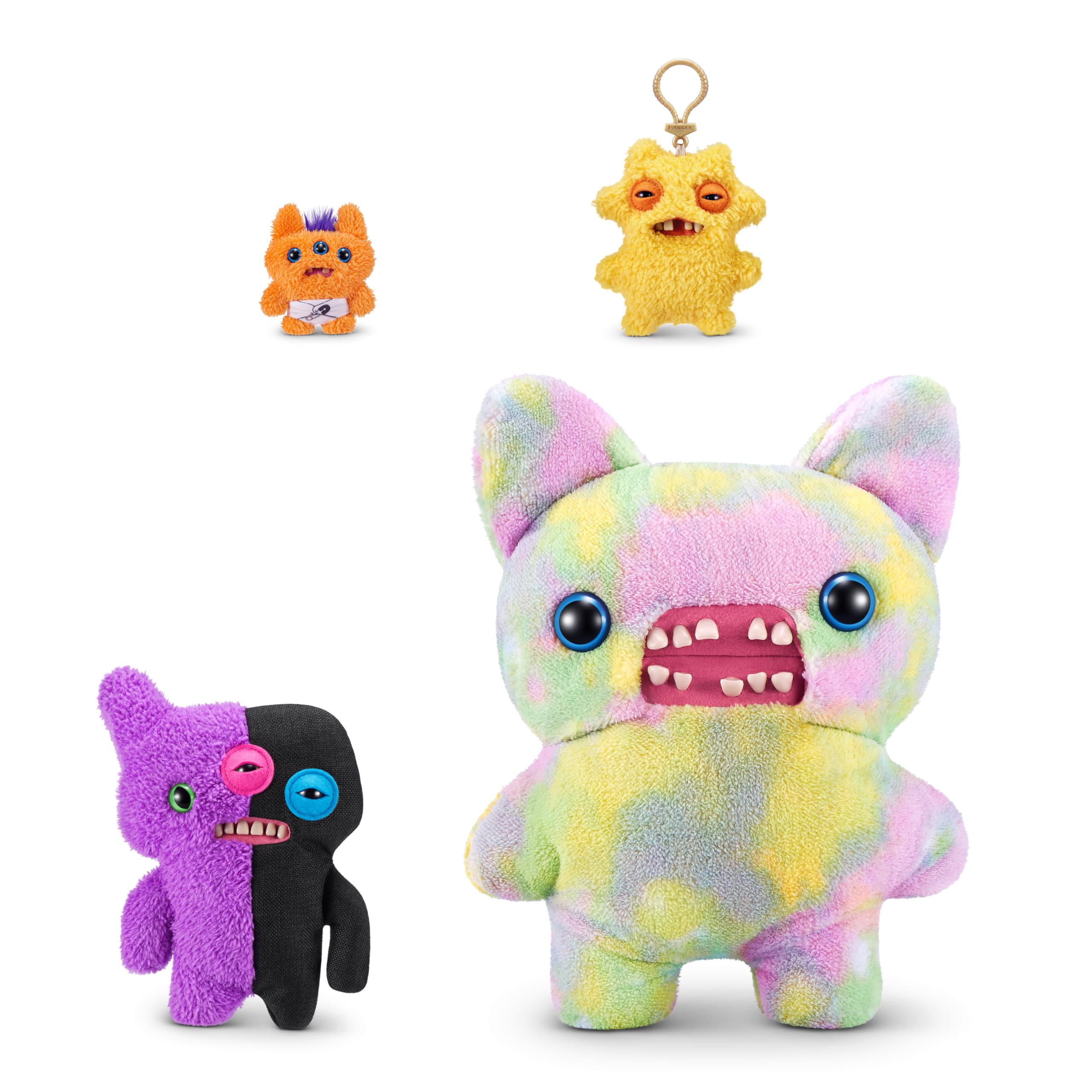 Fuggler Misfit Monsters 9-inch Series 1 - Reekalien Purple & Black Plush Toy by ZURU 6