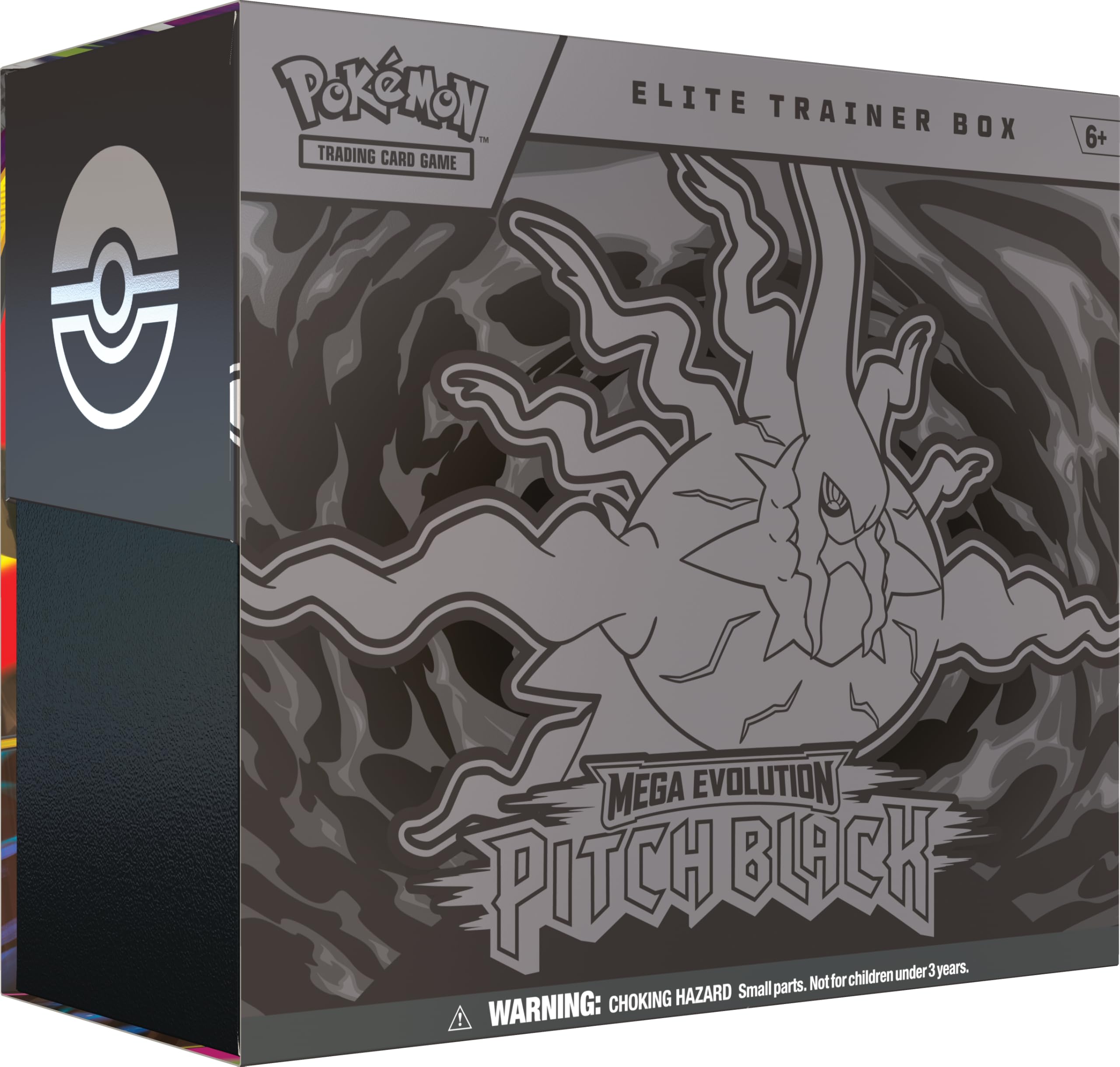 Pokémon TCG: Mega Evolution—Pitch Black Elite Trainer Box - 9 Booster Packs, 1 Full-Art Promo Card