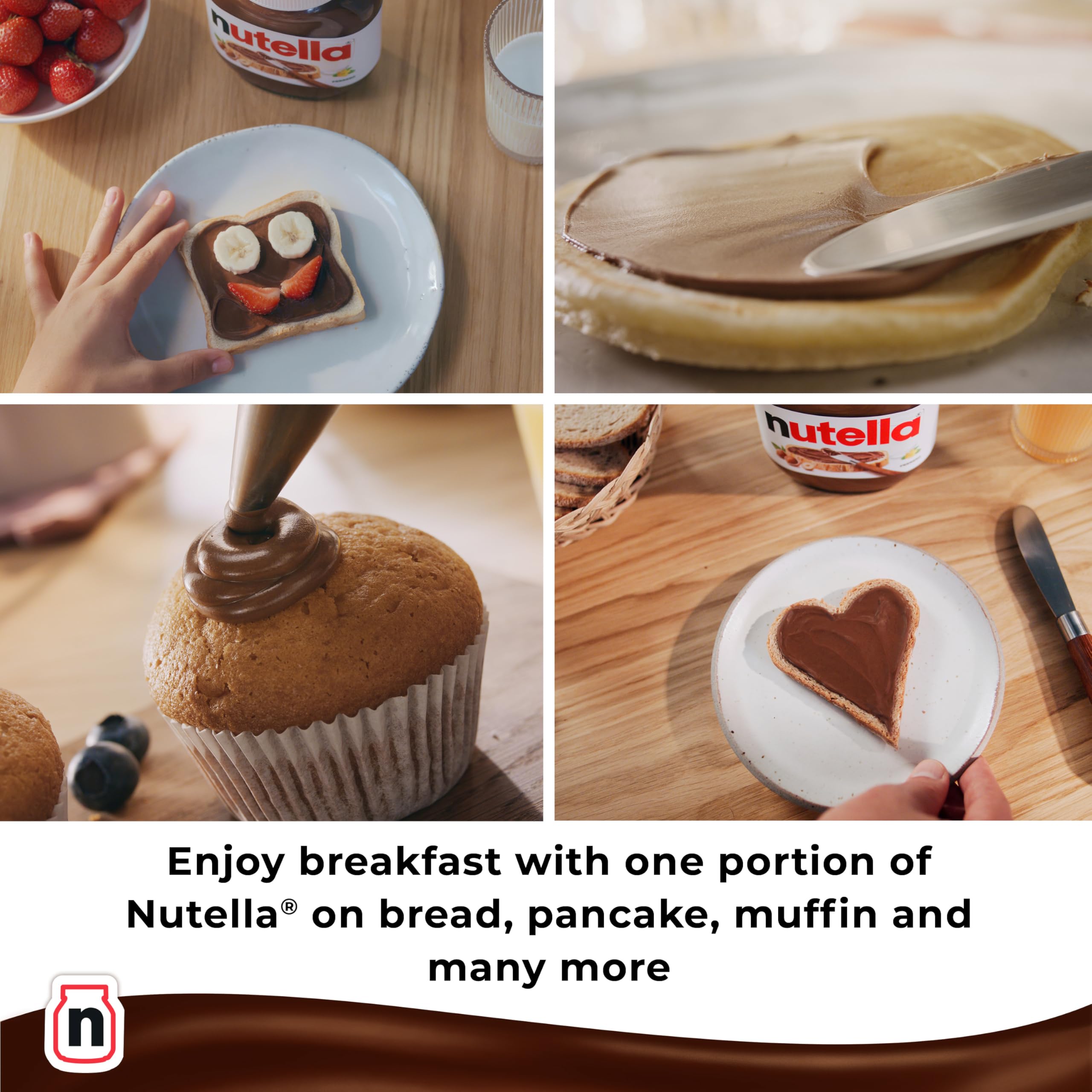 Nutella Hazelnut Chocolate Spread - 1kg Jar | Gluten Free 3