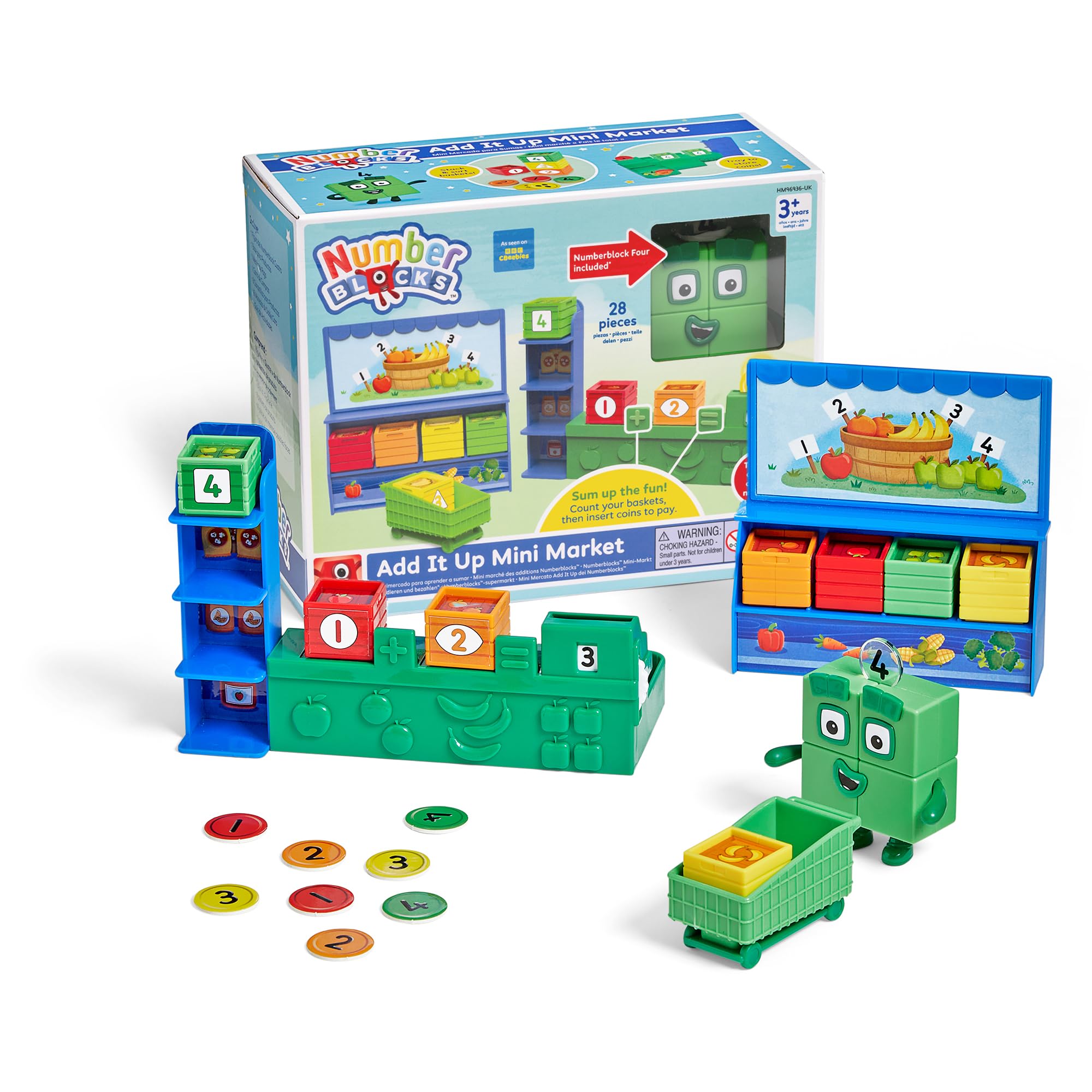 Learning Resources Numberblocks Add It Up Mini Market Role Play Toy for Counting and Addition | Ages 3+ 1