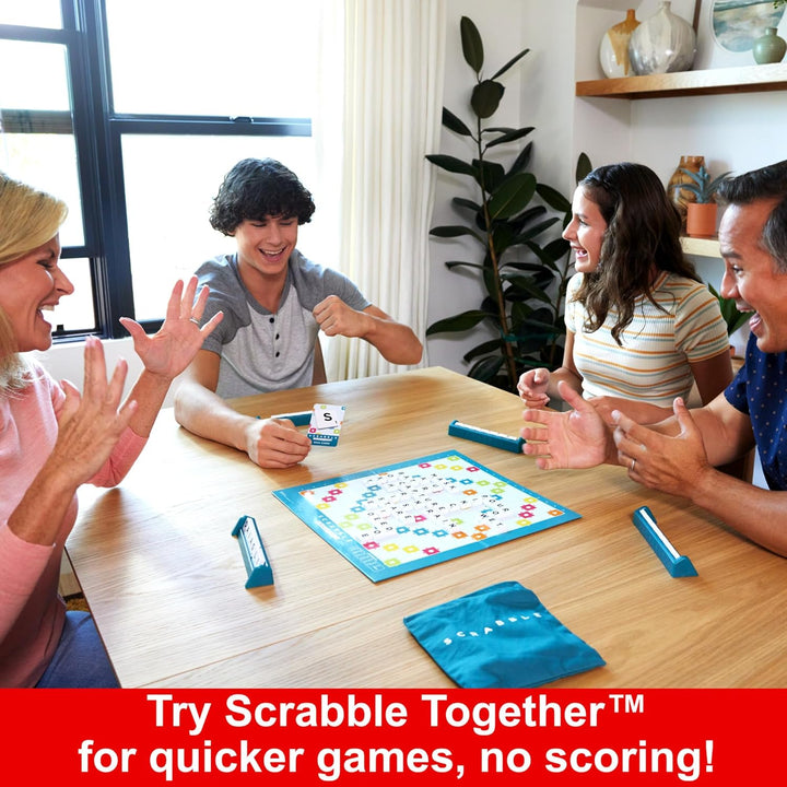 Mattel Scrabble Board Game, Family Word Game with Two Ways to Play (HWD43)