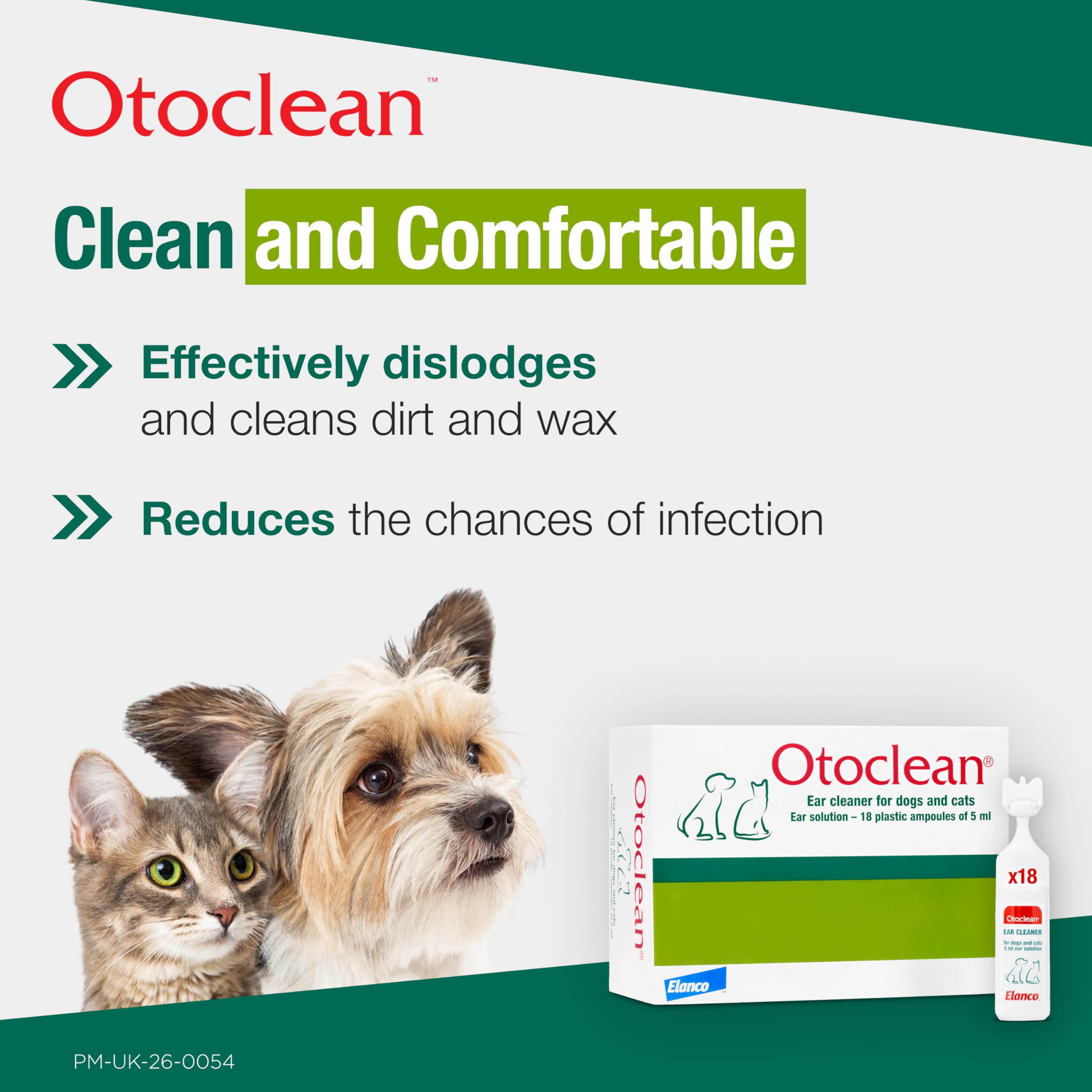 VioVet Otoclean Ear Cleaner - Soothing Drops for Dogs & Cats in 5ml Portioned Vials 3
