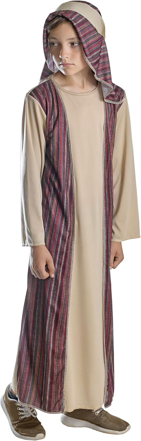 Bristol Novelty CC888 Shepherd Costume - Unisex Kids Dress Up for Nativity Plays & Book Week