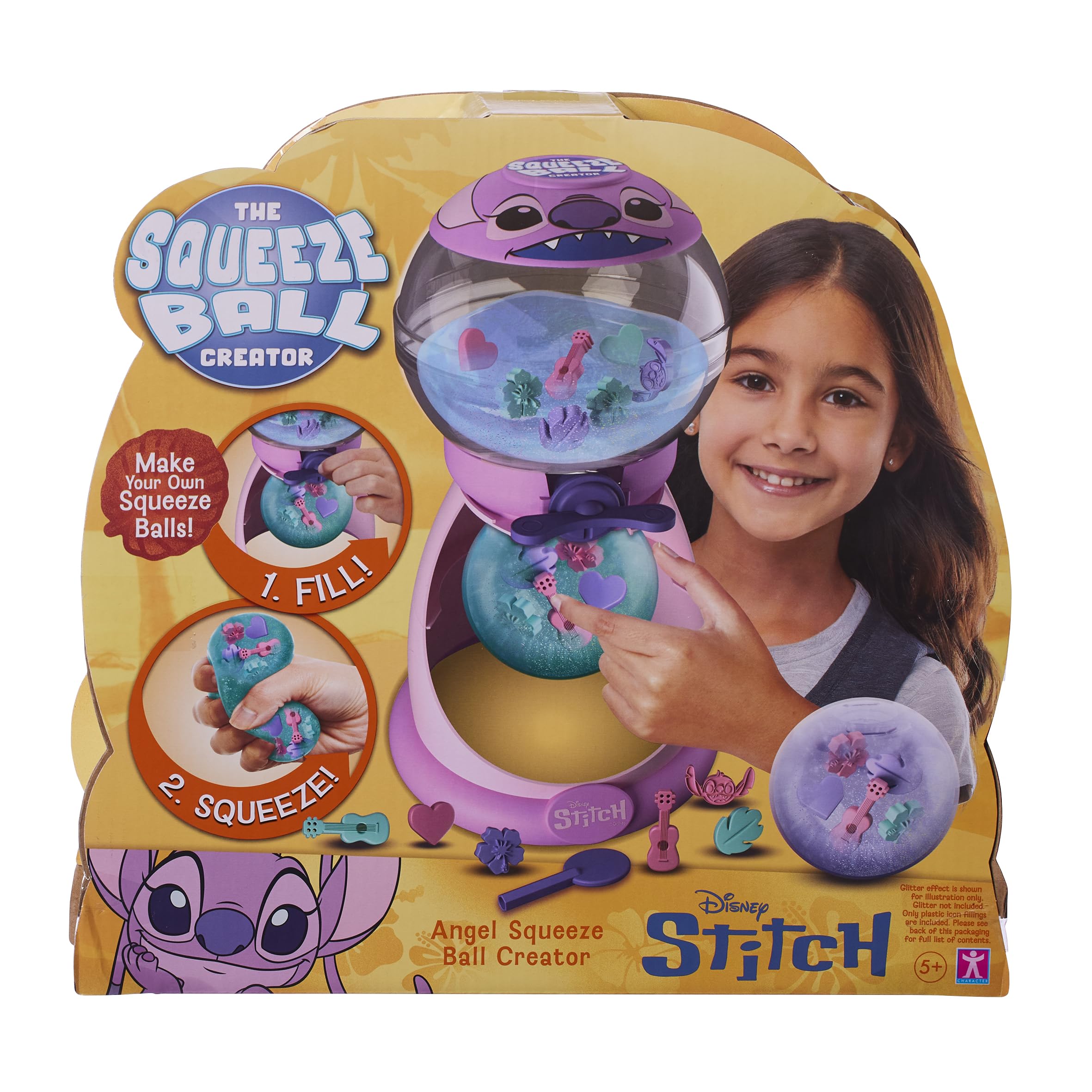 Character Options Disney Stitch Squeeze Ball Creator - Reusable Sensory Toy for Ages 5+ 1