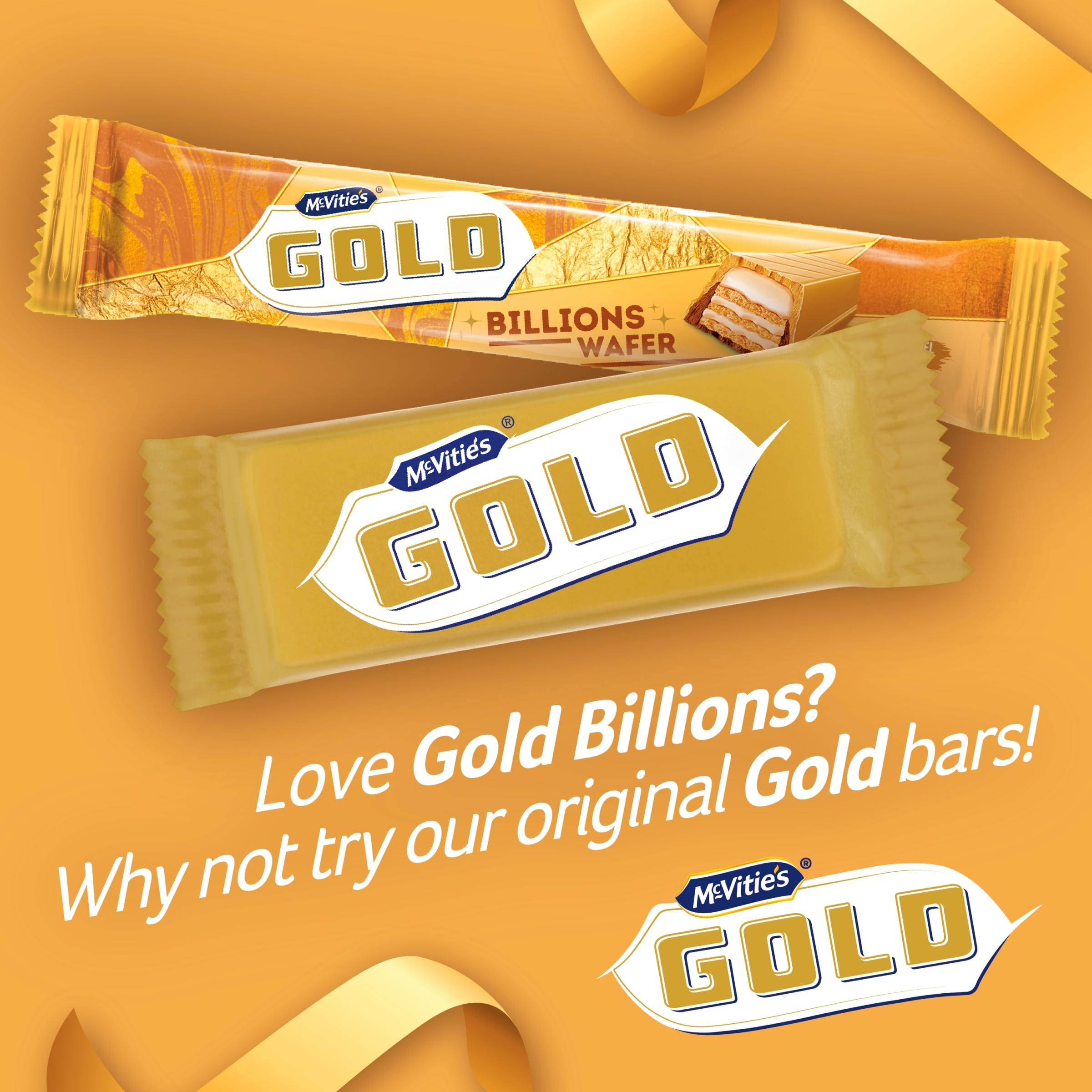 McVitie's Gold Billion Chocolate Wafer Bar - Crispy Wafer & Creamy Filling | 39.5g 4