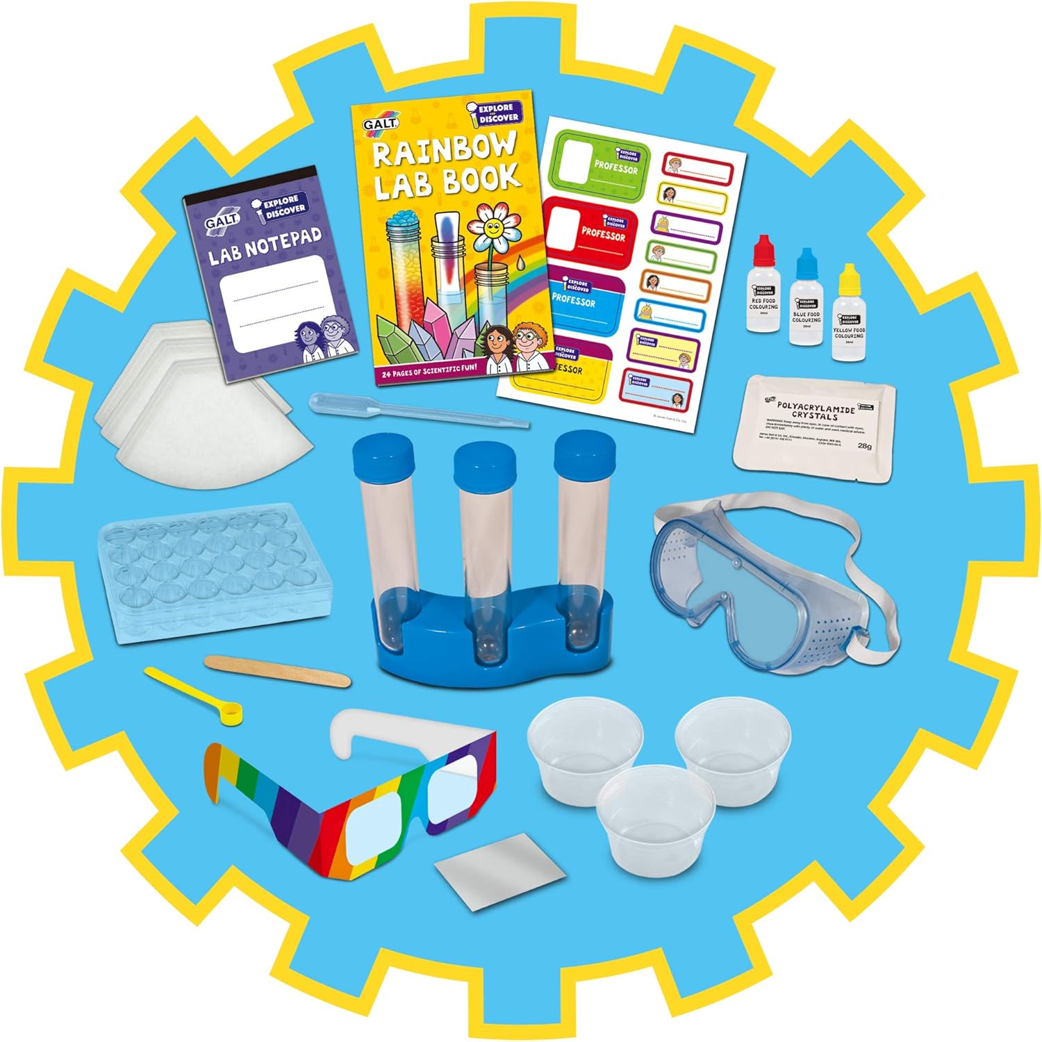 Galt Toys Rainbow Lab Science Kit - STEM Experiments for Kids Ages 5-10 2