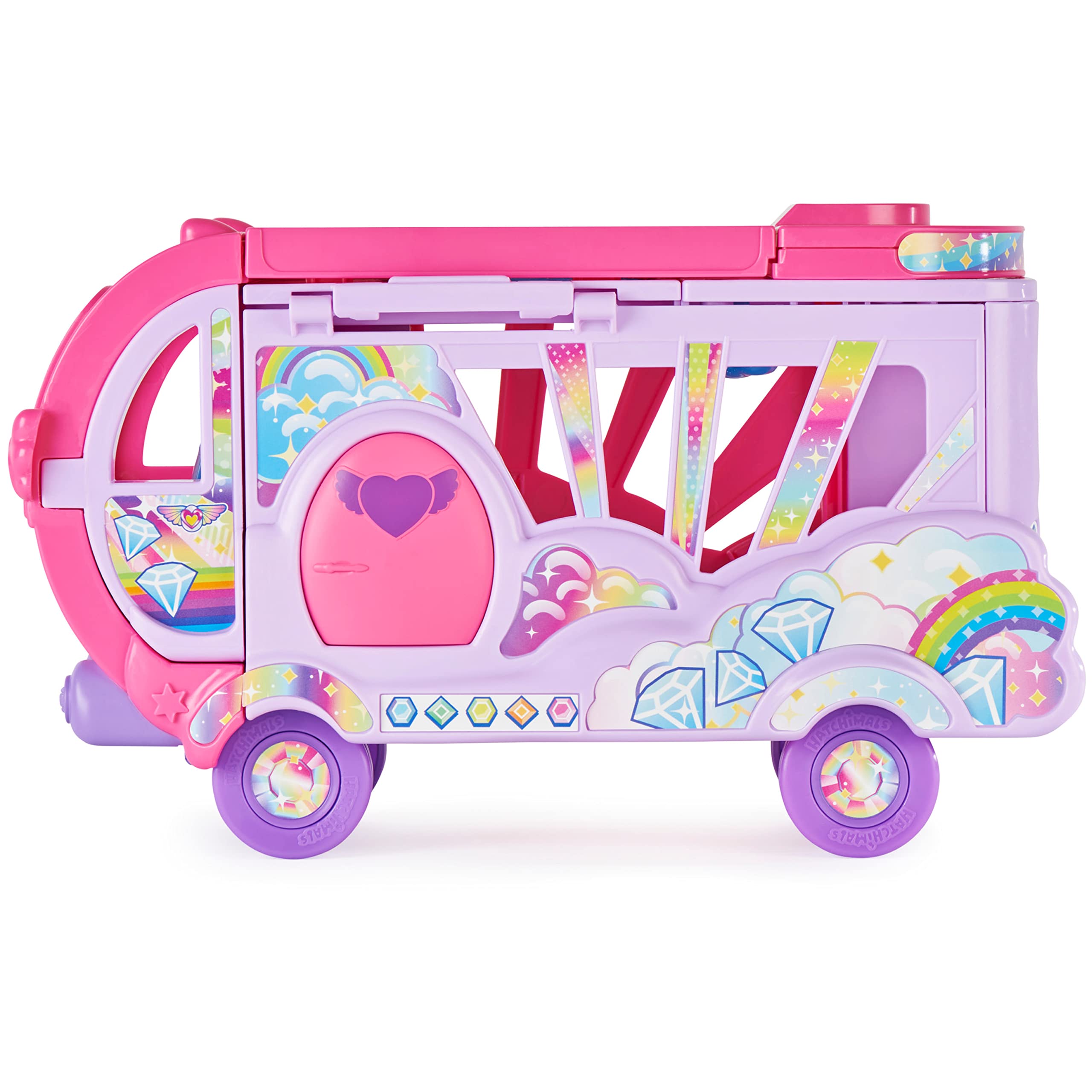 HATCHIMALS CollEGGtibles Rainbow-cation Camper Playset with 6 Sparkling Poodles | Ages 5+ 5