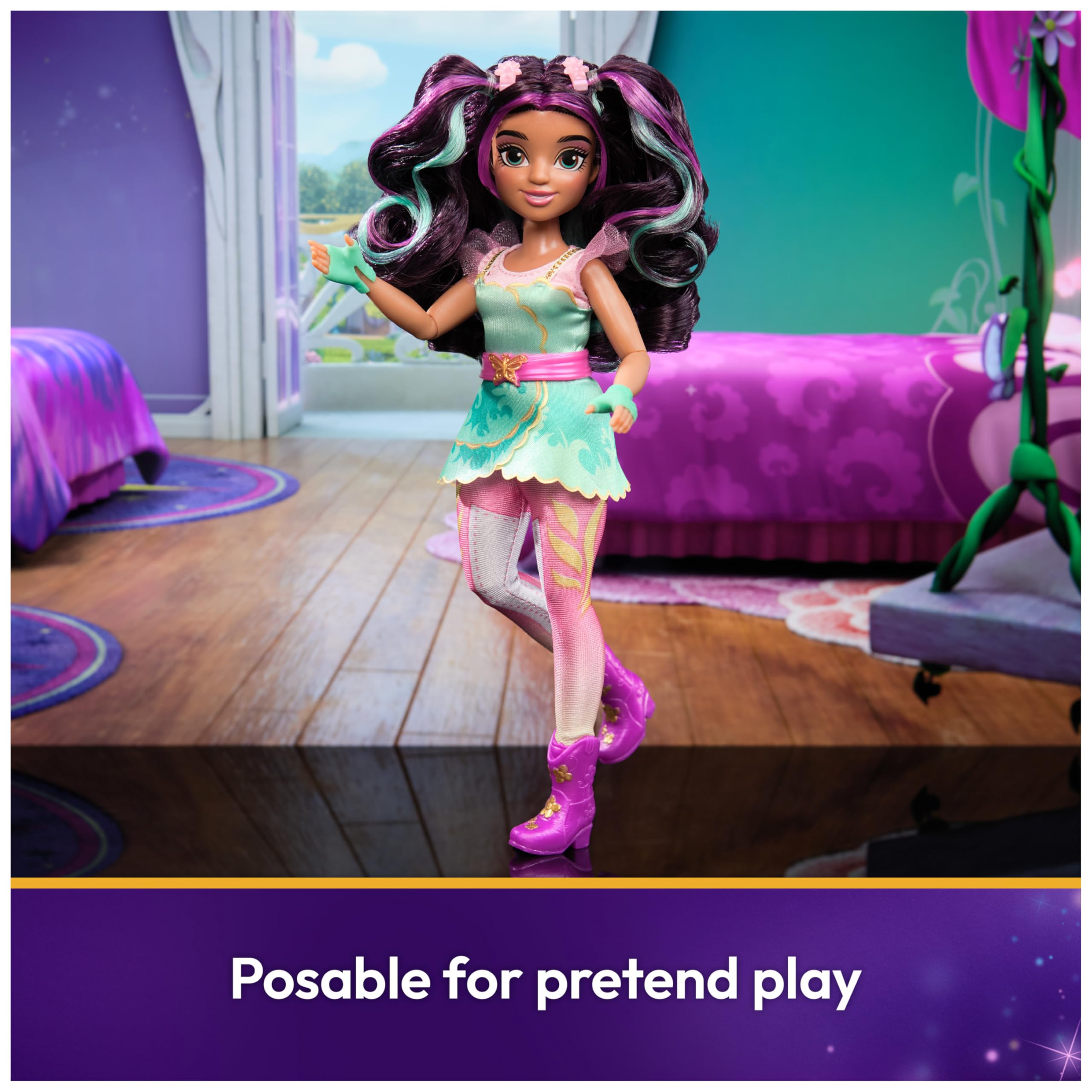Unicorn Academy Ava Doll with Highlighted Hair, 7 Accessories & Styling Tool | 24.1cm | Ages 4+ 5