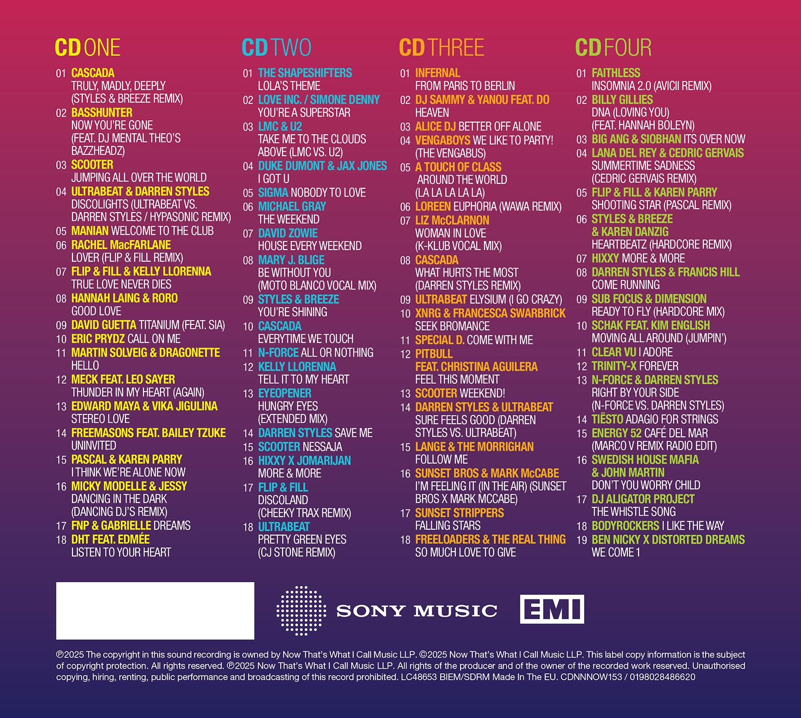 NOW Presents… Clubland - 73 Track 4CD Compilation - Audio CD 2