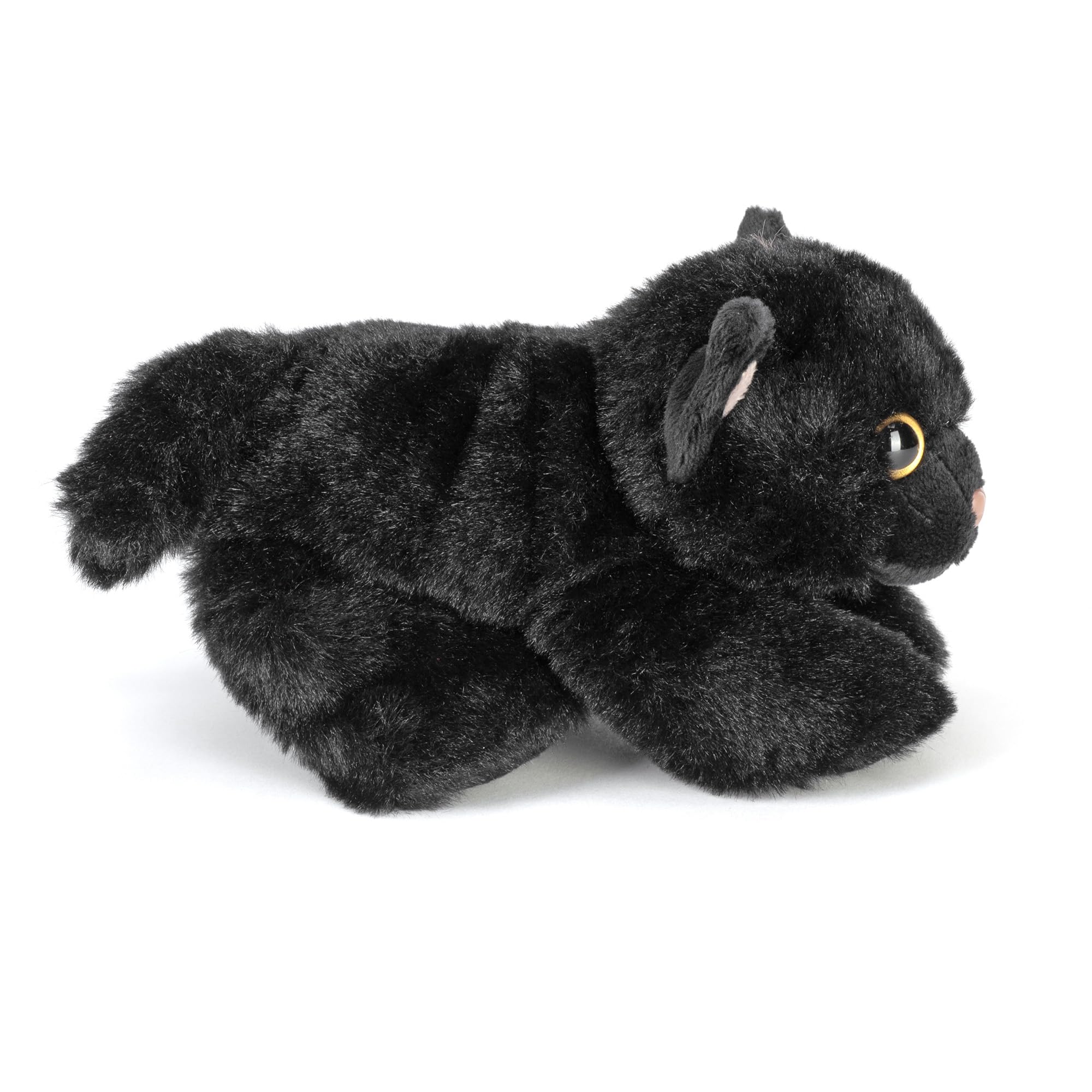 WILD REPUBLIC Hug'ems Black Cat Stuffed Animal Plush Toy | 7 Inches | Durable & Surface-Washable