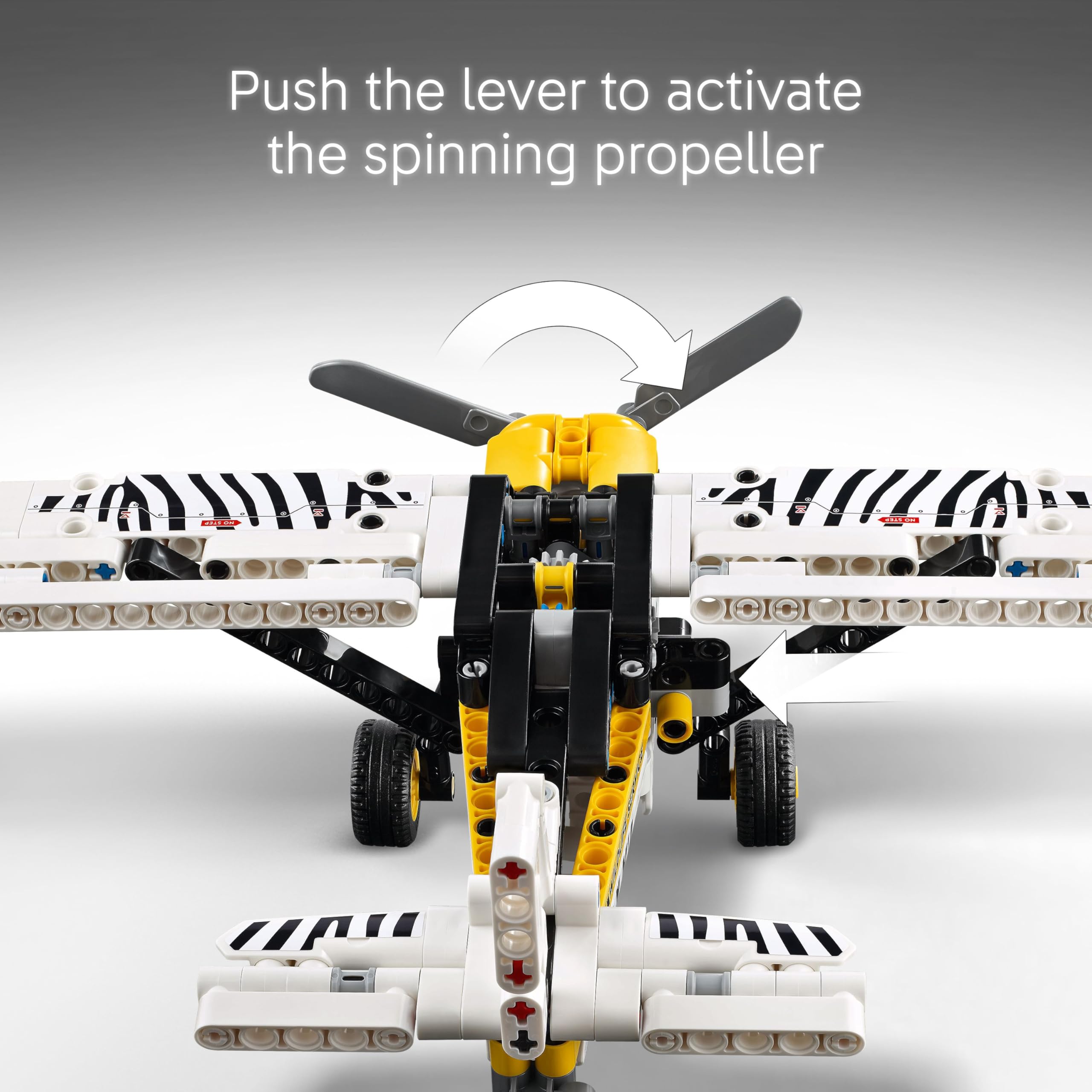 LEGO Technic Bush Plane Toy Airplane Set 42198 for Ages 8+ | Working Propeller & Engine 3