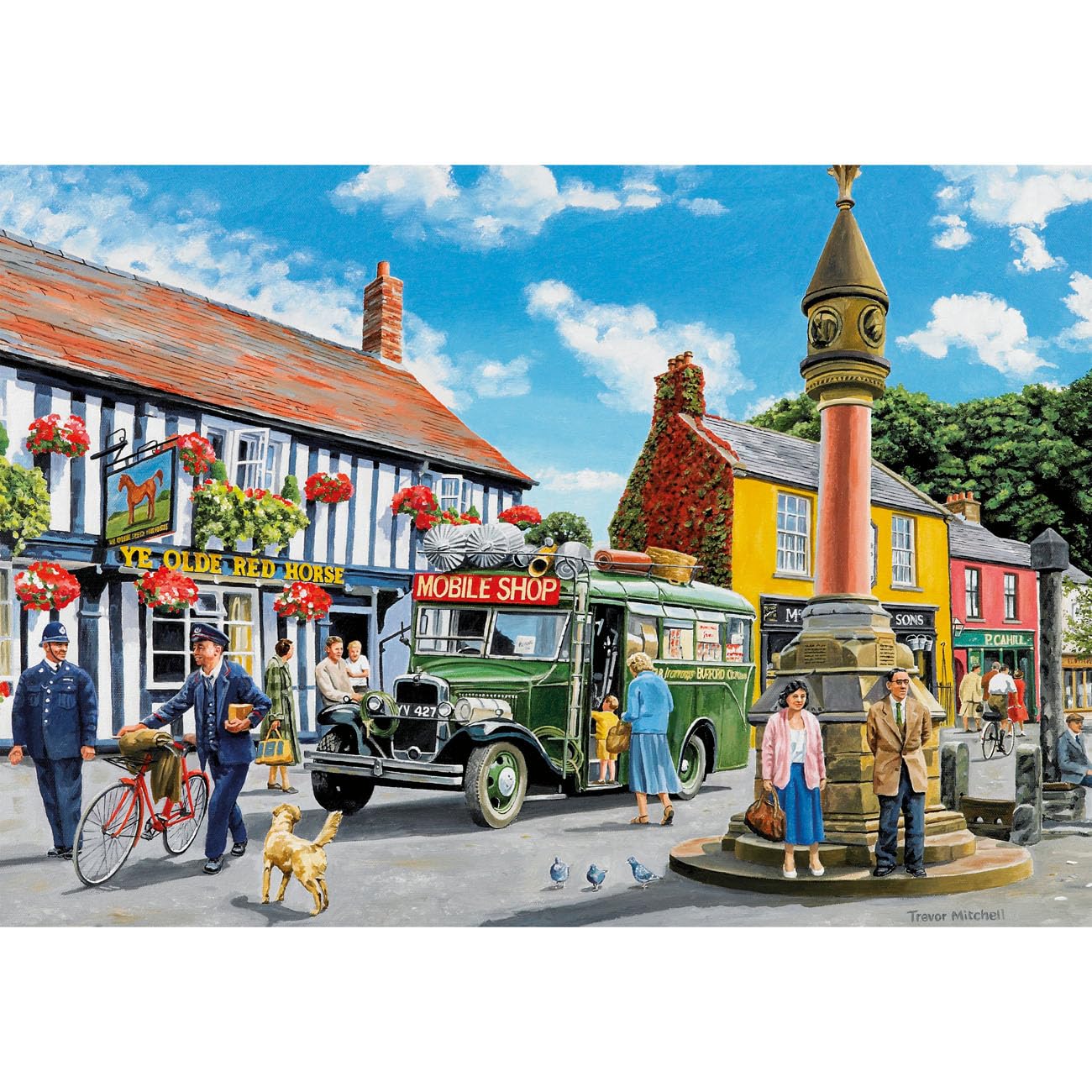 Gibsons Daily Deliveries Jigsaw Puzzle Set - 4 x 500 Pieces | Trevor Mitchell Art 5