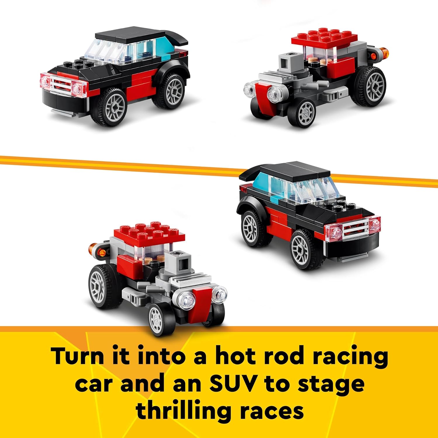 LEGO Creator 3in1 Flatbed Truck with Helicopter - 270 Piece Building Set for Ages 7+ 7