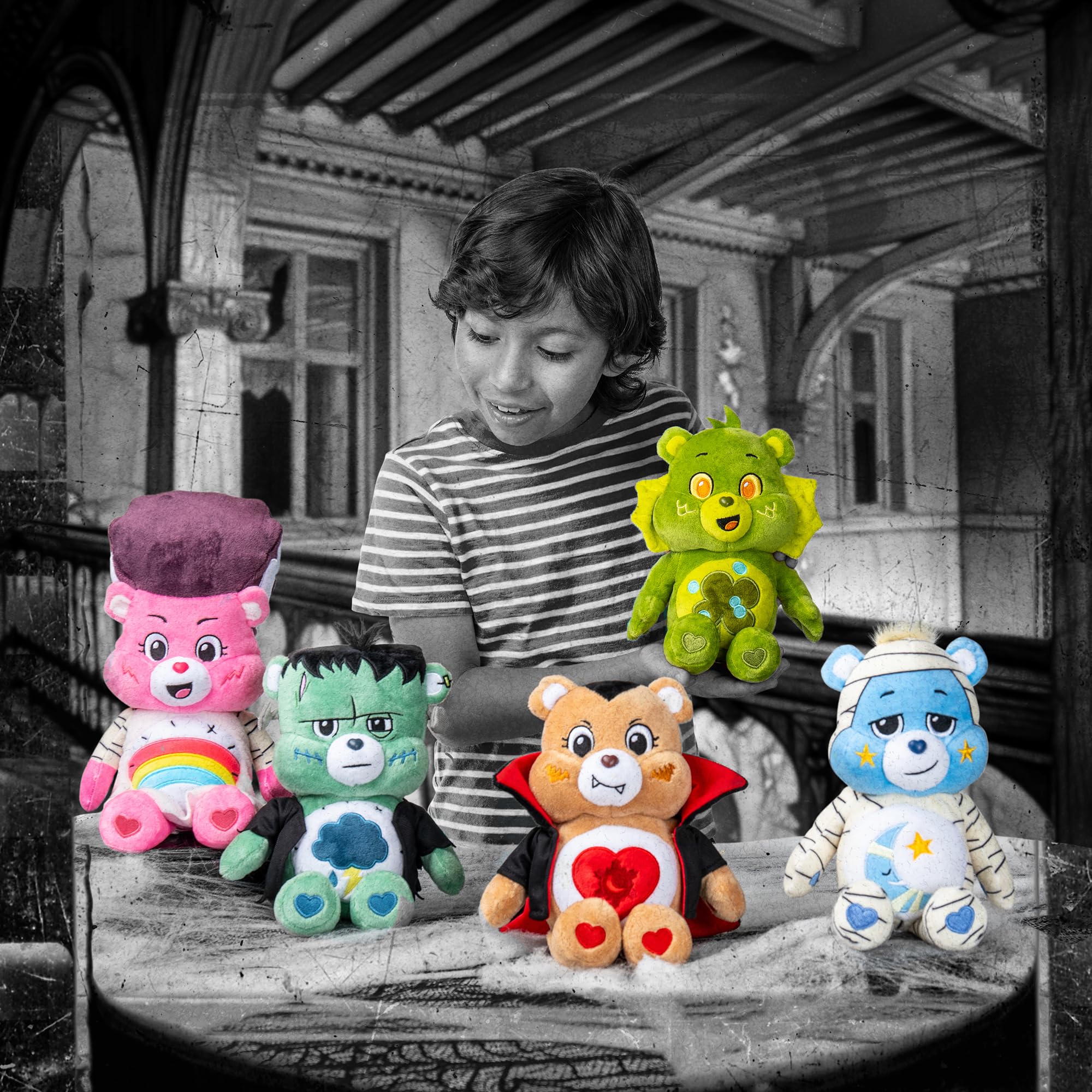 Care Bears Universal Monsters Grumpy Bear as Frankenstein - 22cm Plush Toy for Kids 4+ 4