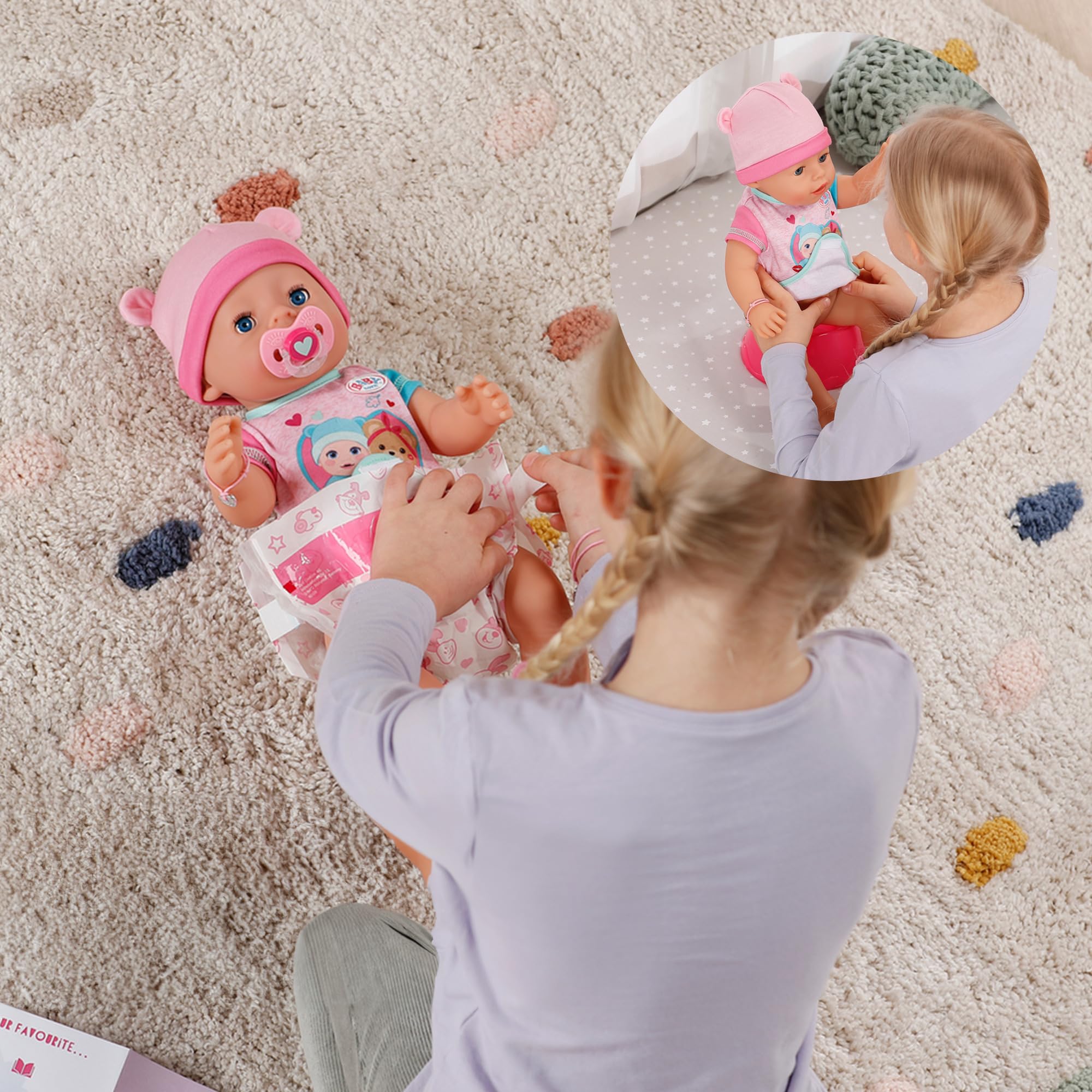 BABY born Emma - 43cm Interactive Baby Doll with 10 Functions & Accessories for Kids 9