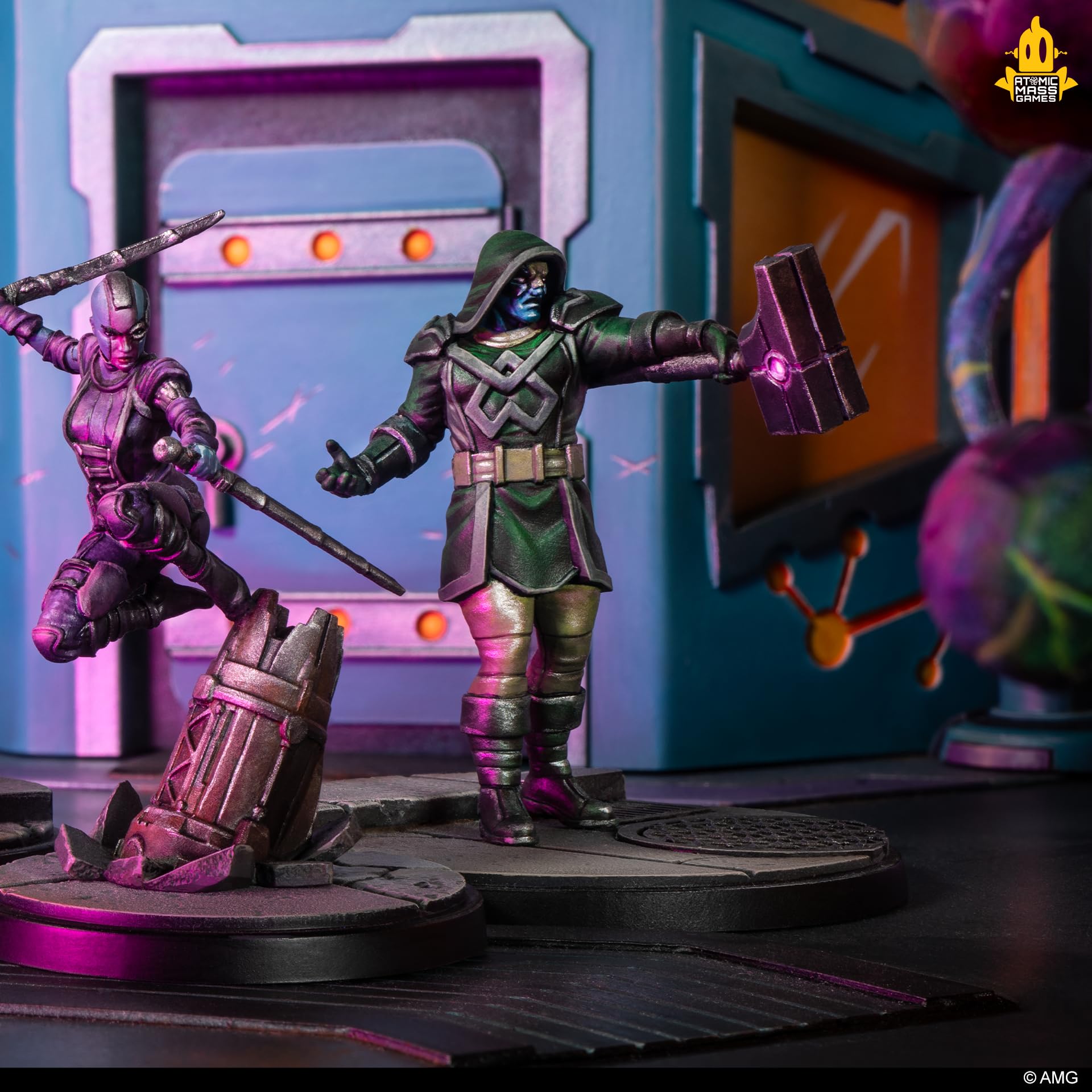 ATOMIC MASS GAMES Marvel Crisis Protocol - Guardians of the Galaxy Affiliation Pack | 4 Miniatures | Special Edition 5