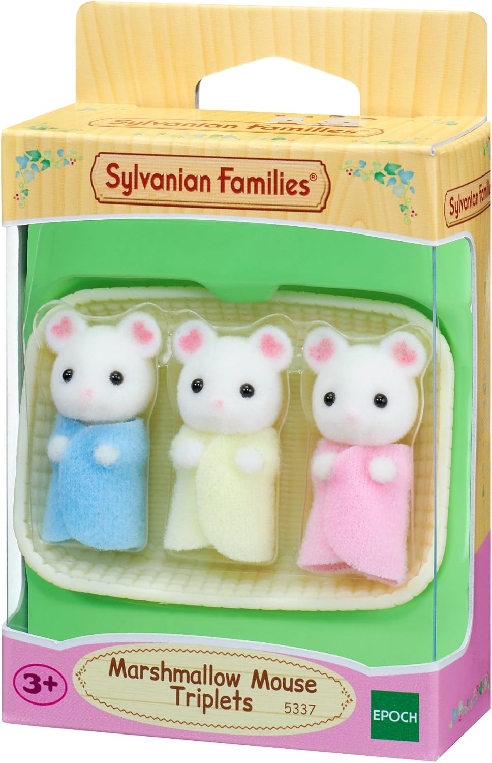 Sylvanian Families - Marshmallow Mouse Triplets Playset for Kids 3+ 1
