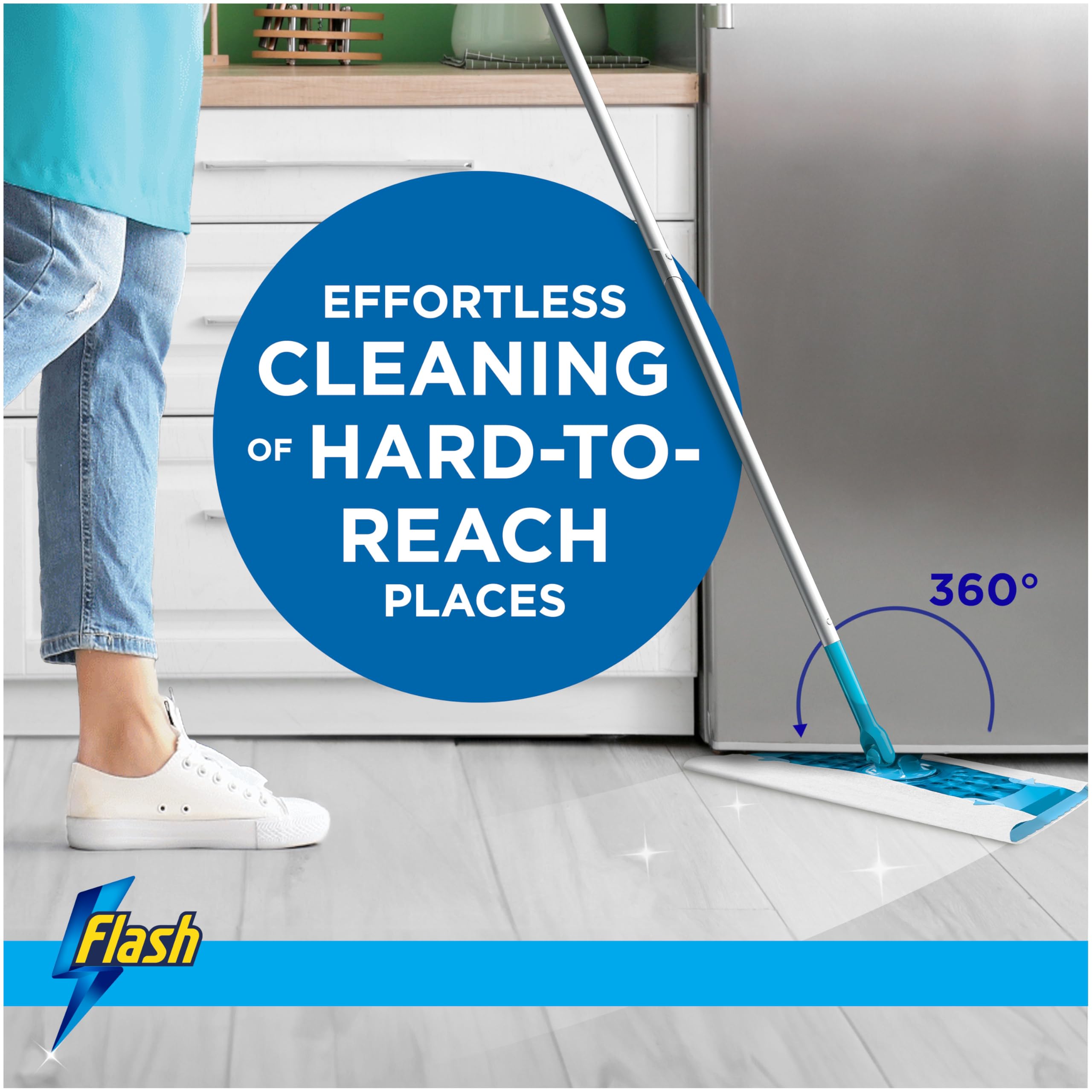 FLASH Speedmop Floor Cleaner Wipes with Wild Orchid Scent - 30 Count Refills 6
