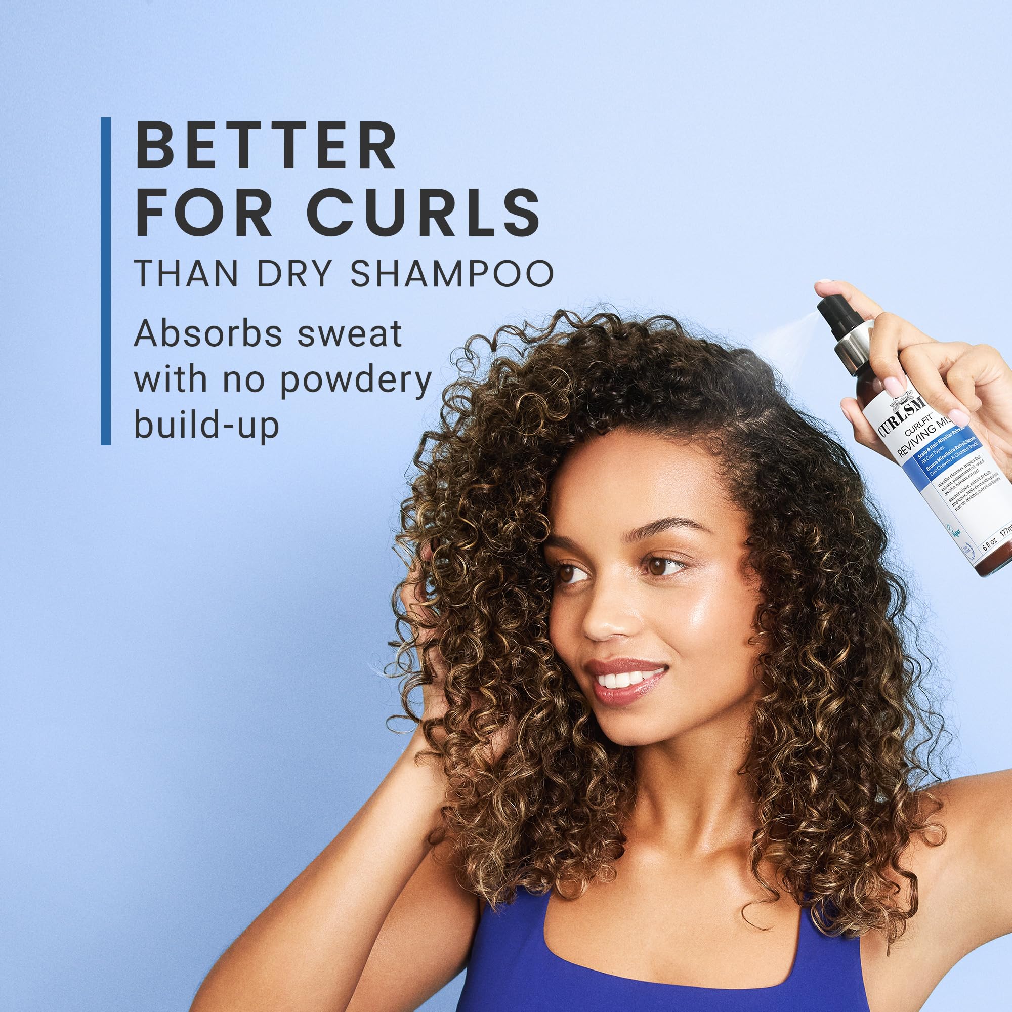 CURLSMITH Curlfit Reviving Mist - Micellar Refresh Spray for Curls | 177 ml 3
