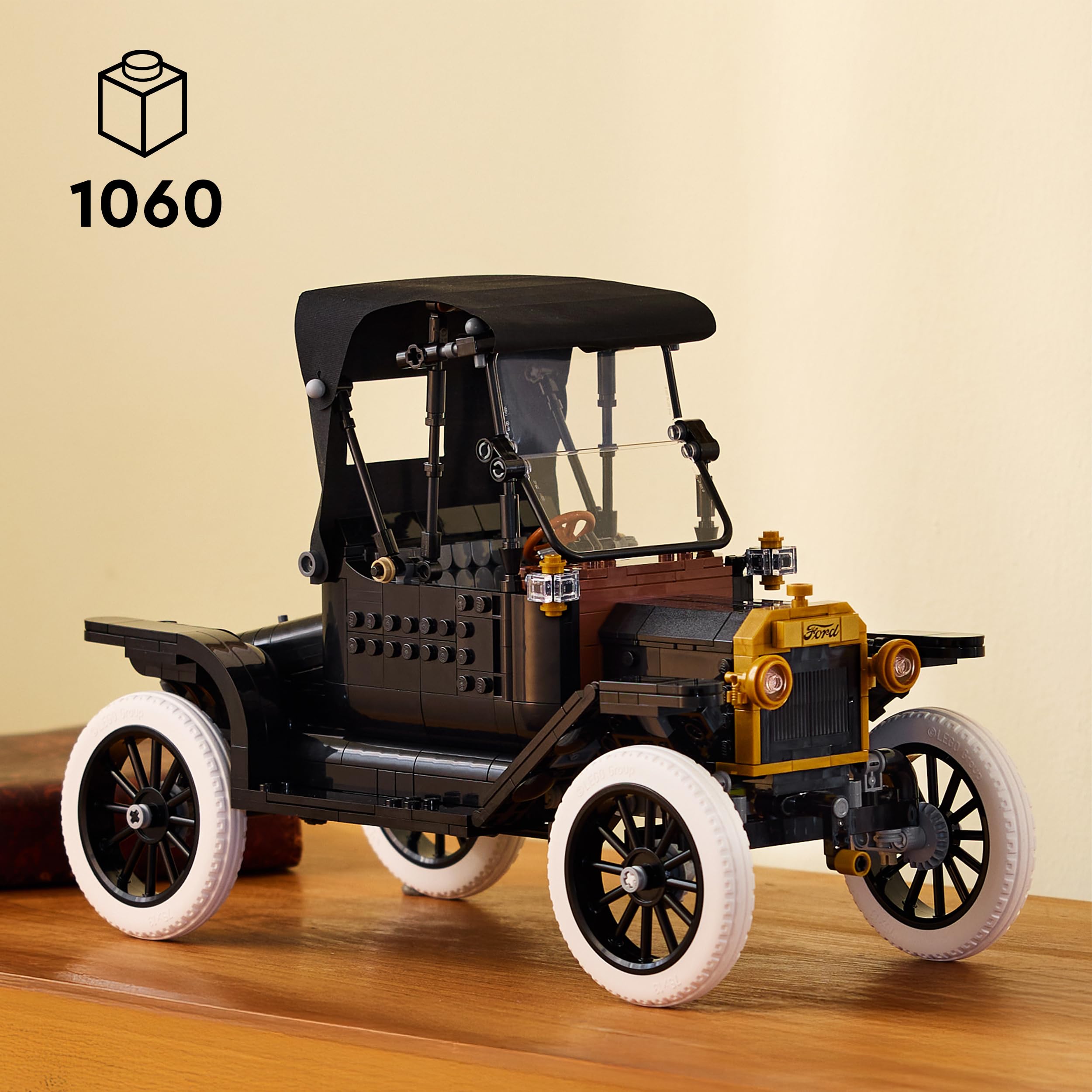 LEGO Icons Ford Model T 11376 - Vintage Car Model Building Kit for Adults | 18+