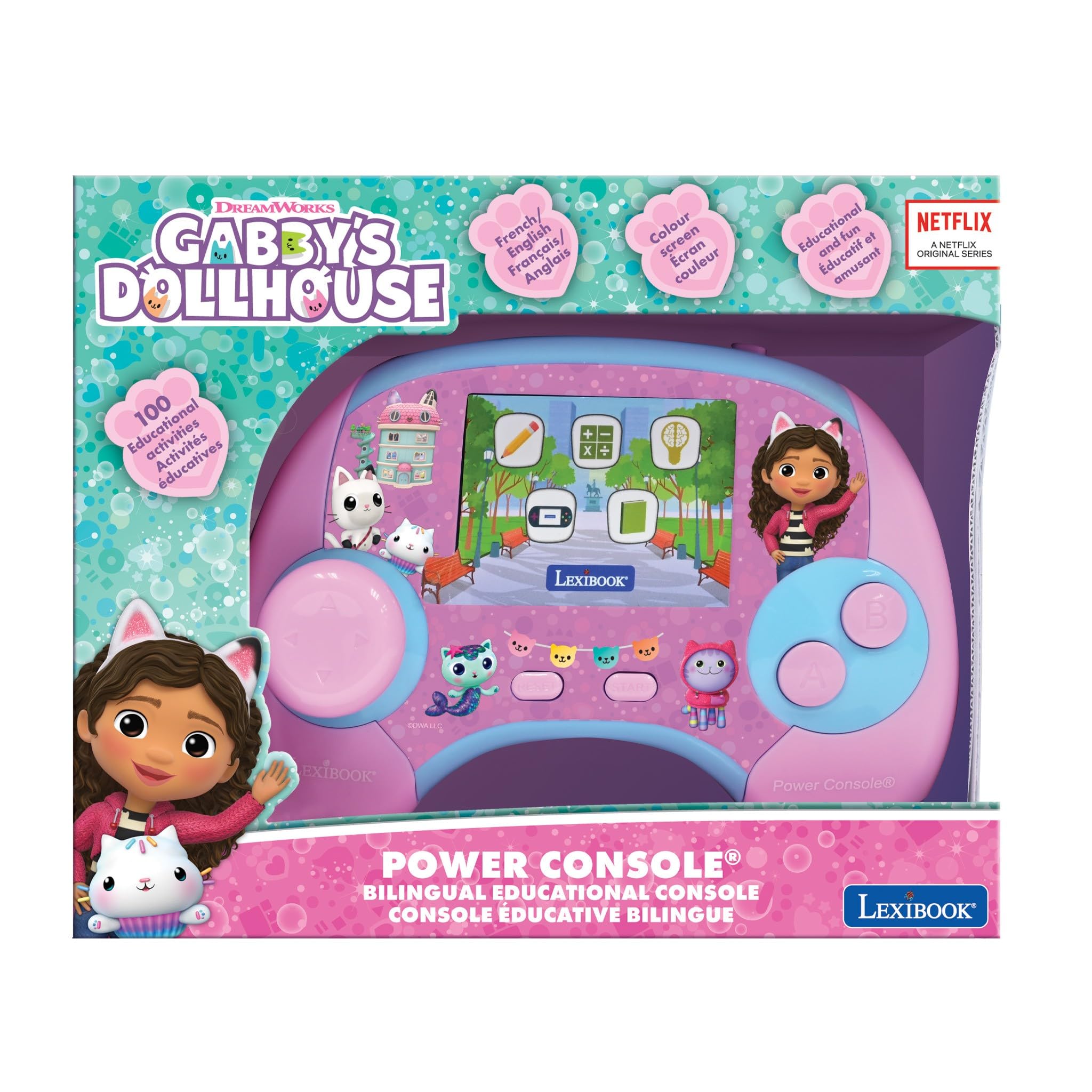 Lexibook Gabby's Dollhouse Power Console® - Bilingual Educational Toy for Kids 5+ 9
