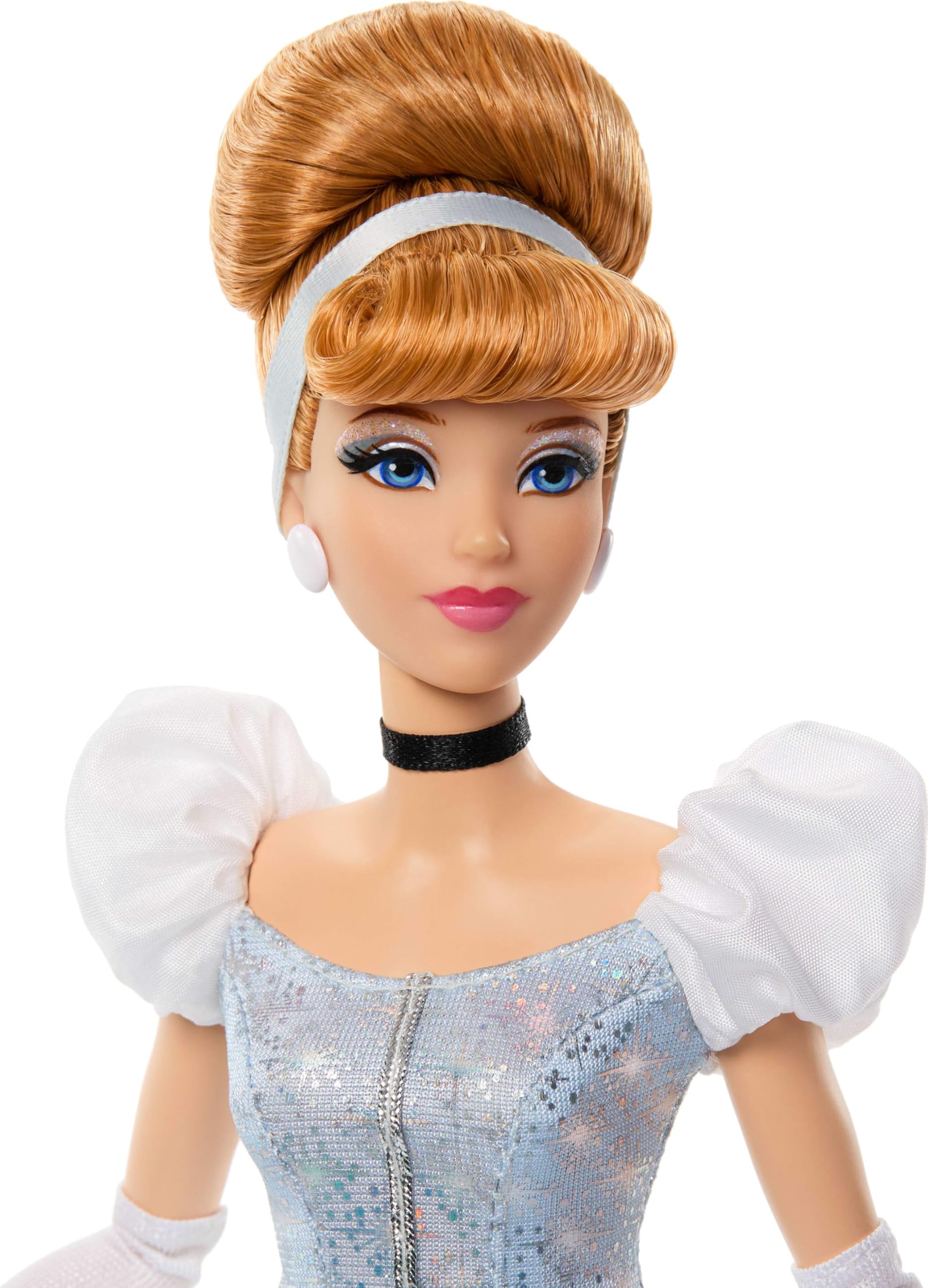 Mattel Disney Princess Cinderella Sparkling Princess Fashion Doll | 11 Points of Articulation | Ages 4+