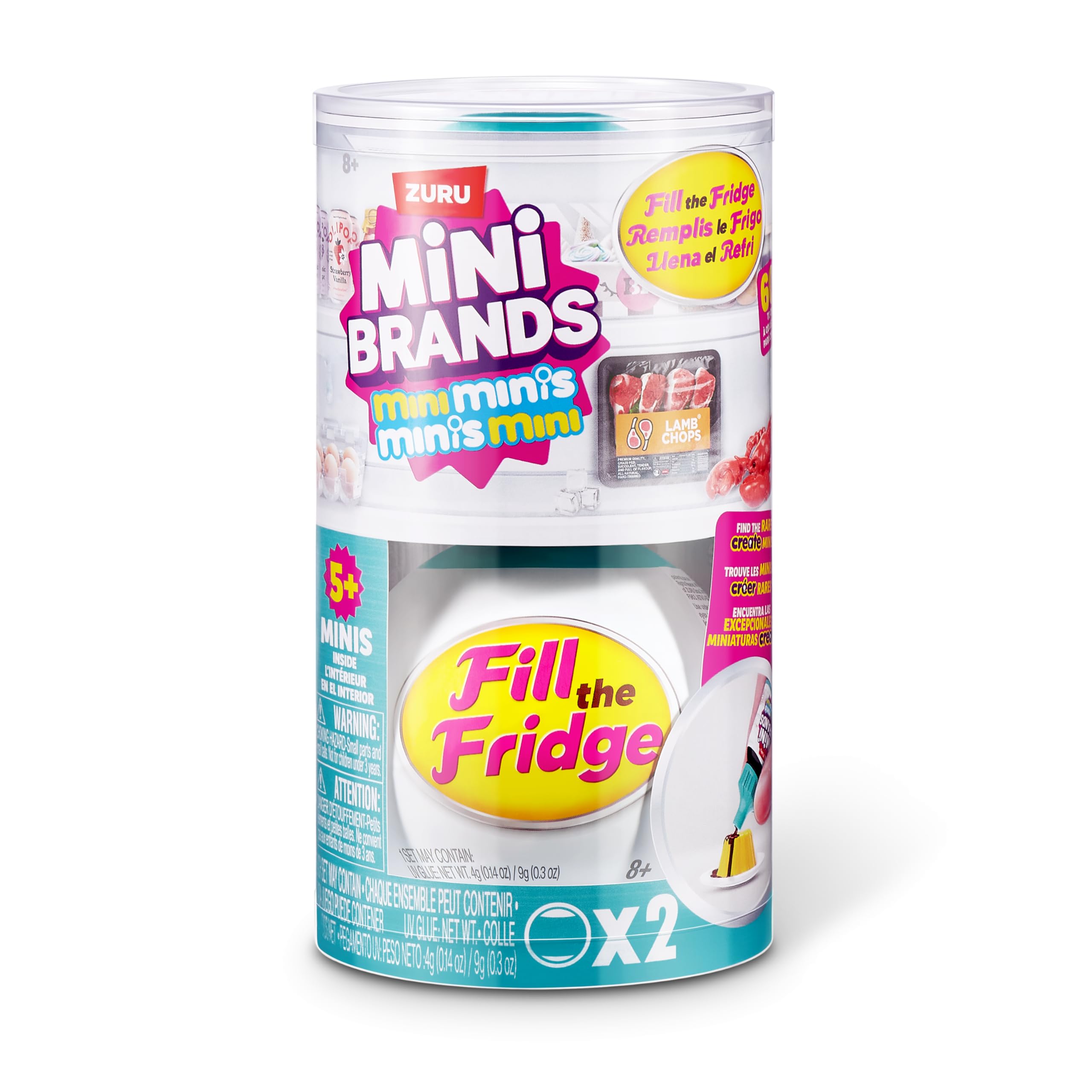 Mini Brands Fill The Fridge Series 2 PACK by ZURU - Collectible Miniature Food Toys for Kids 8+ 7