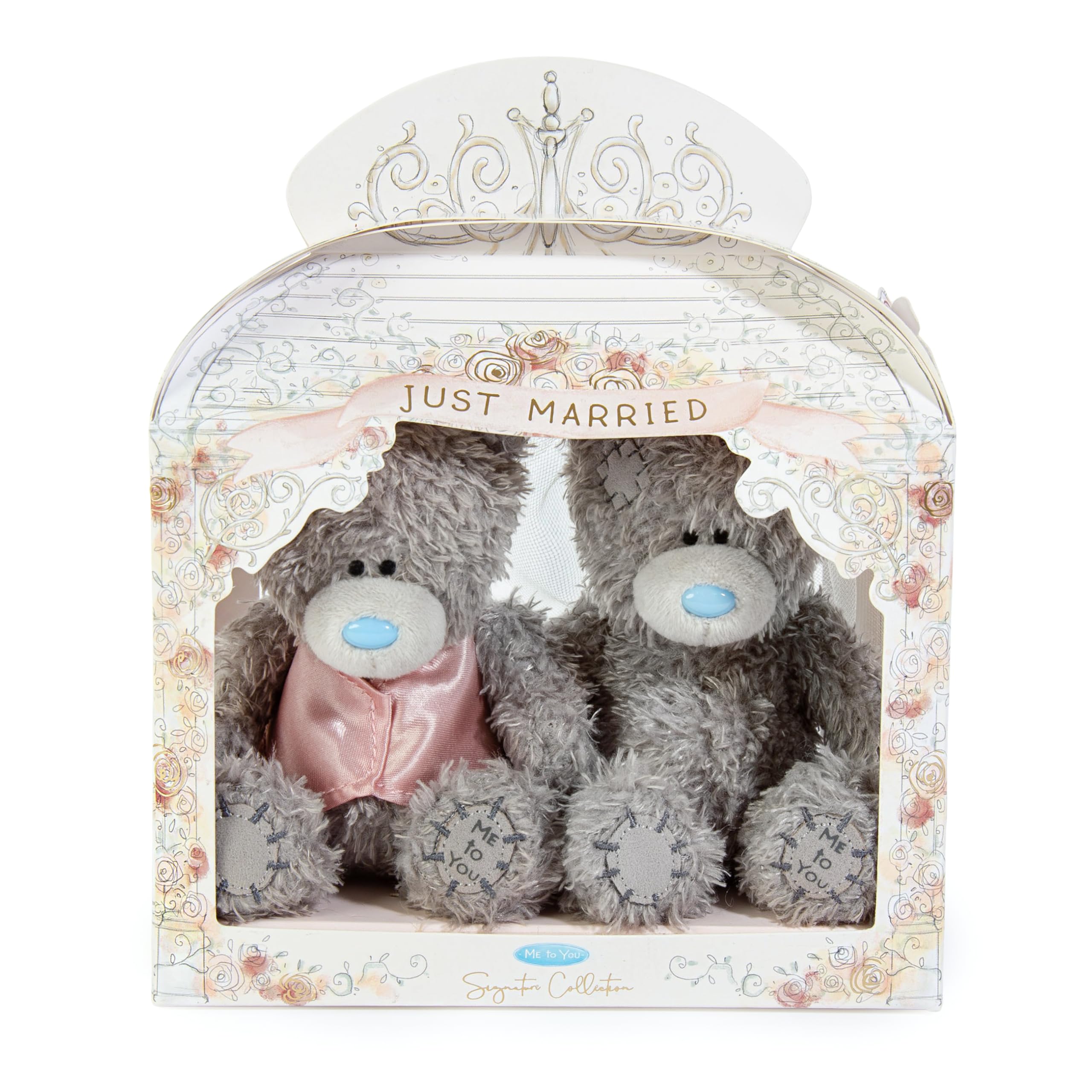 Me To You Tatty Teddy Bride and Groom Soft Dolls - Wedding Gift | 10cm Height | Unisex Adult 1