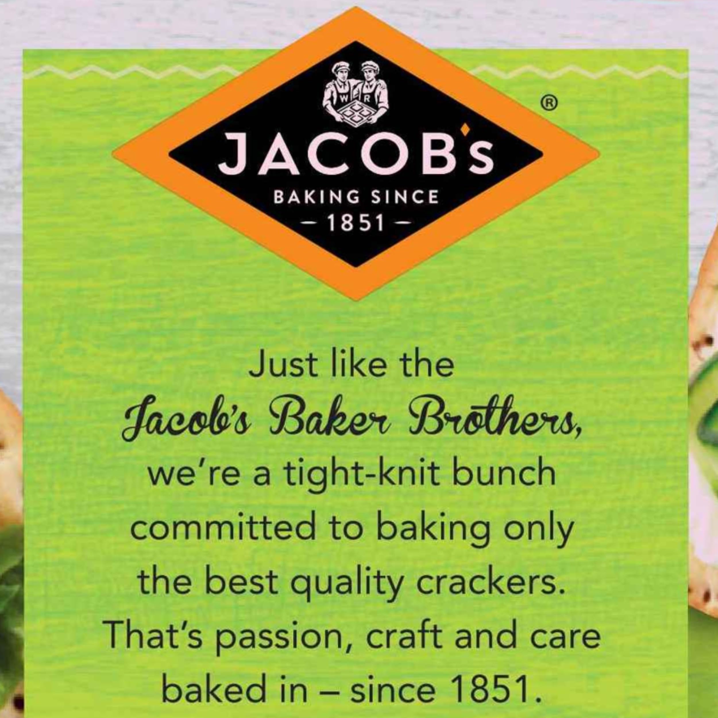 Jacob's Crispbreads Chive Crackers - Multigrain Crispbread Snacks, 5 x 38g (190g Total) 7