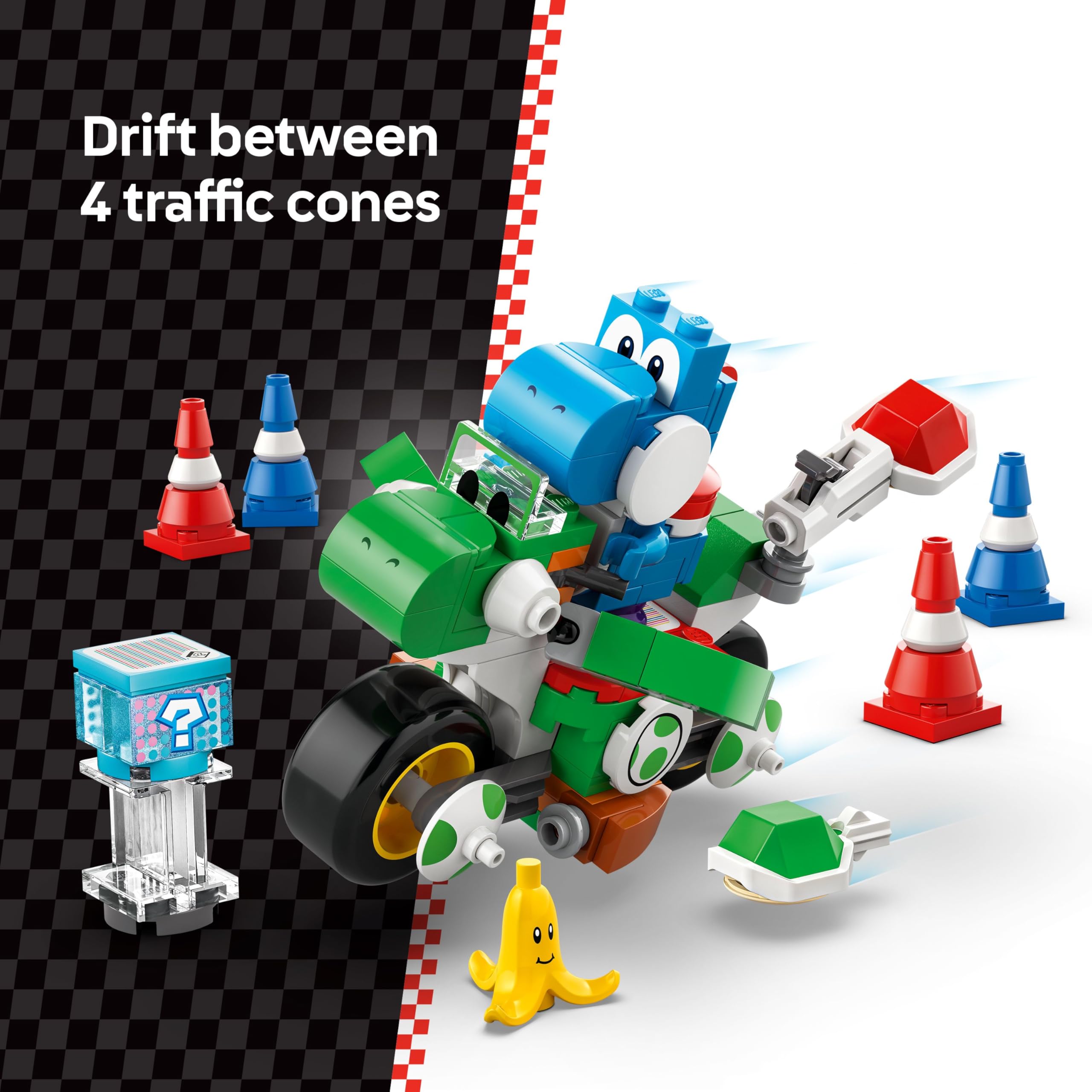 LEGO Super Mario: Mario Kart – Yoshi Bike Set - Building Toy for Kids 7+ 6